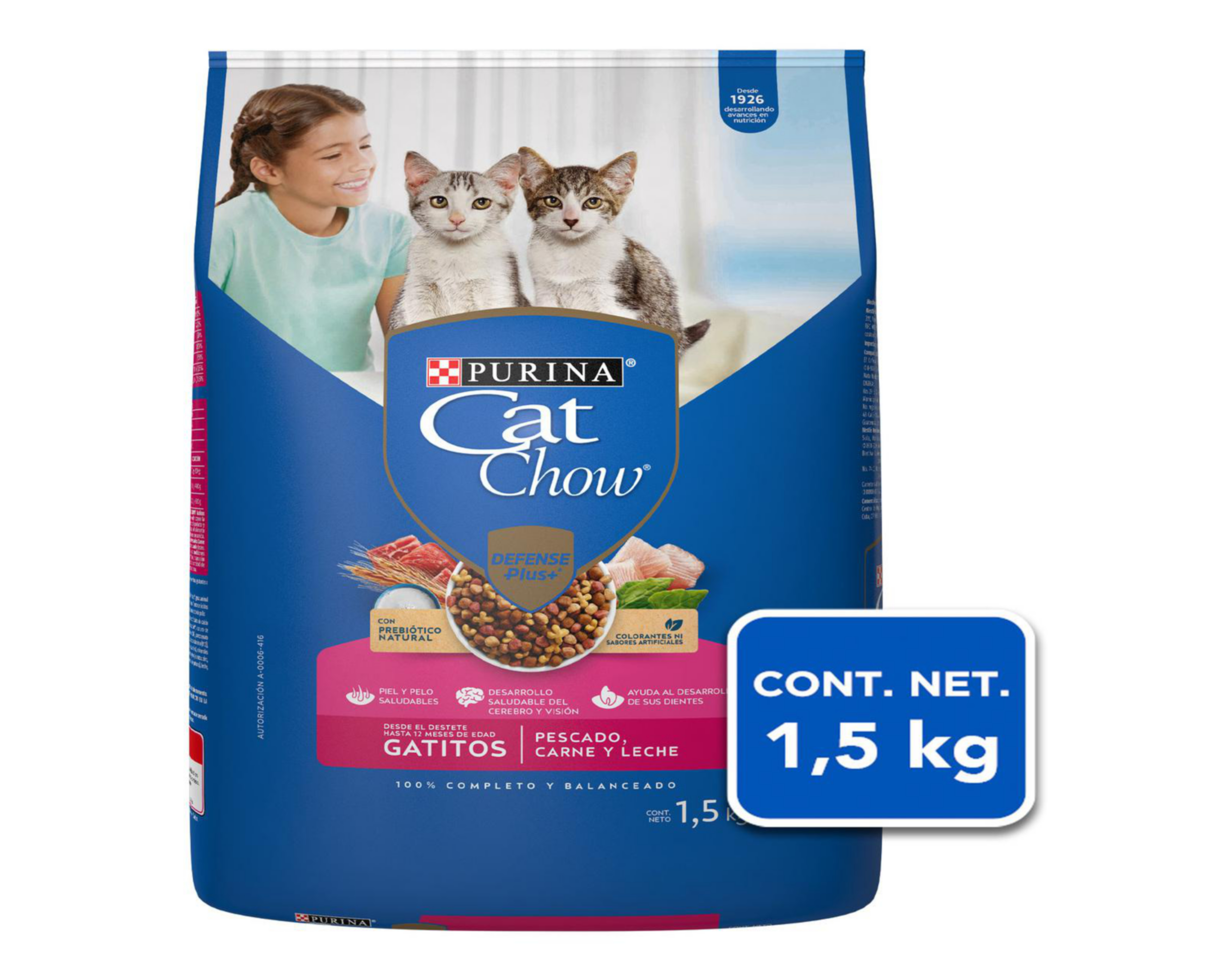 Foto 2 pulgar | Alimento para Gato Purina Cat Chow Gatitos 1.5 kg