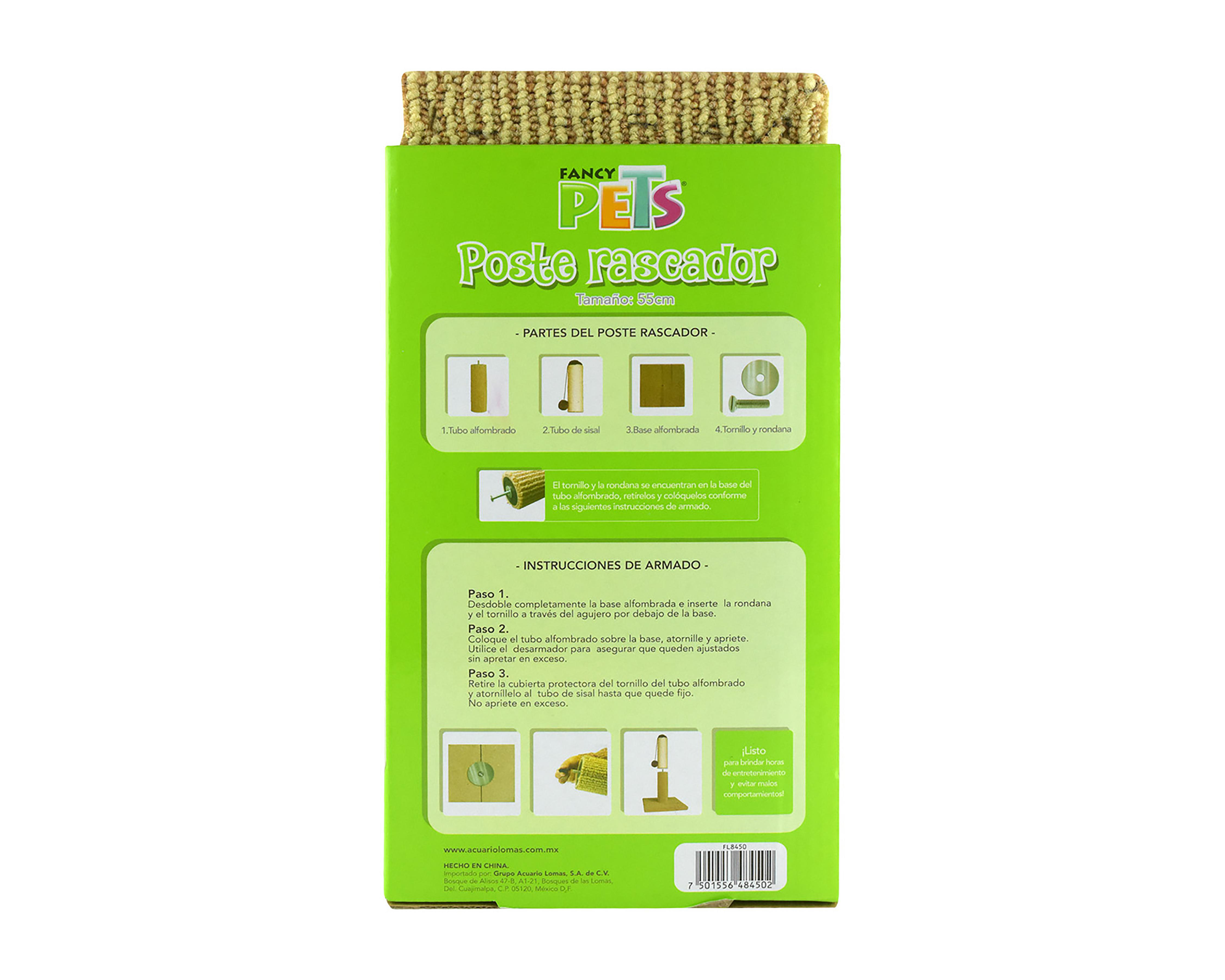 Foto 3 pulgar | Poste Rascador para Gato Fancy Pets 55 cm