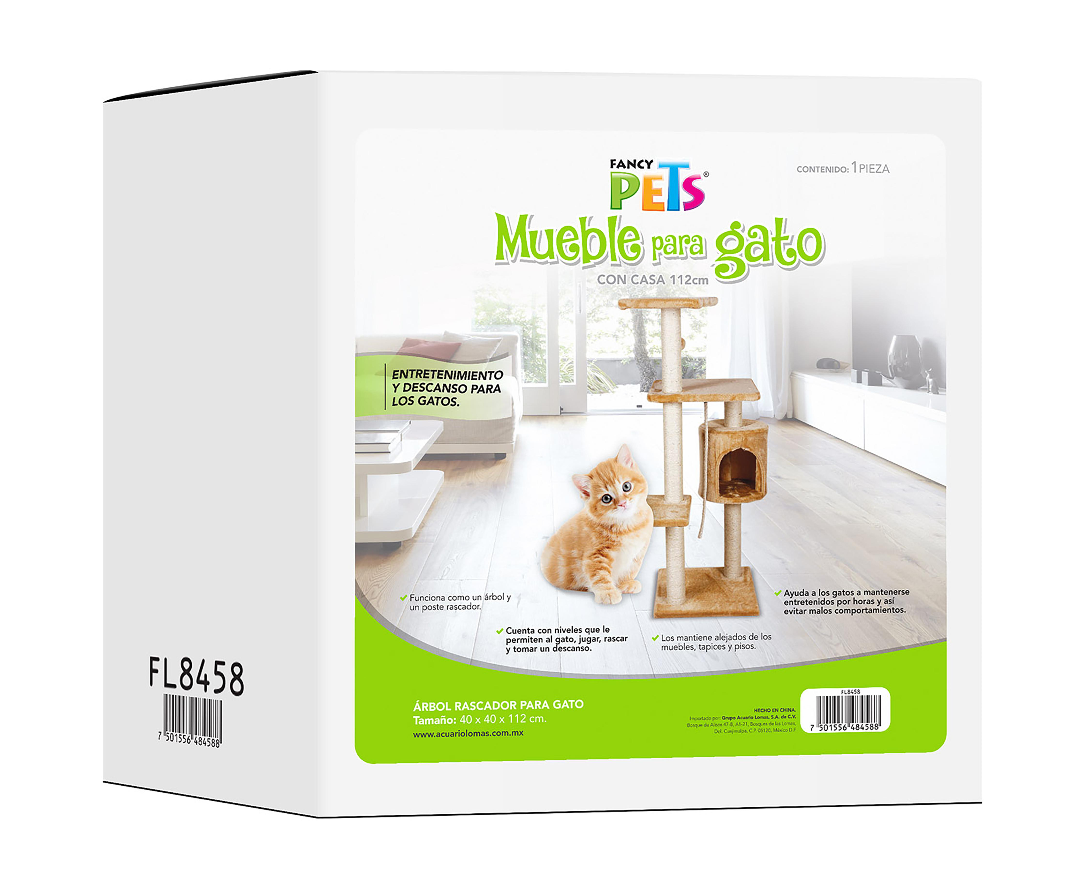 Foto 4 pulgar | Árbol Rascador para Gato Fancy Pets Argos con Casa