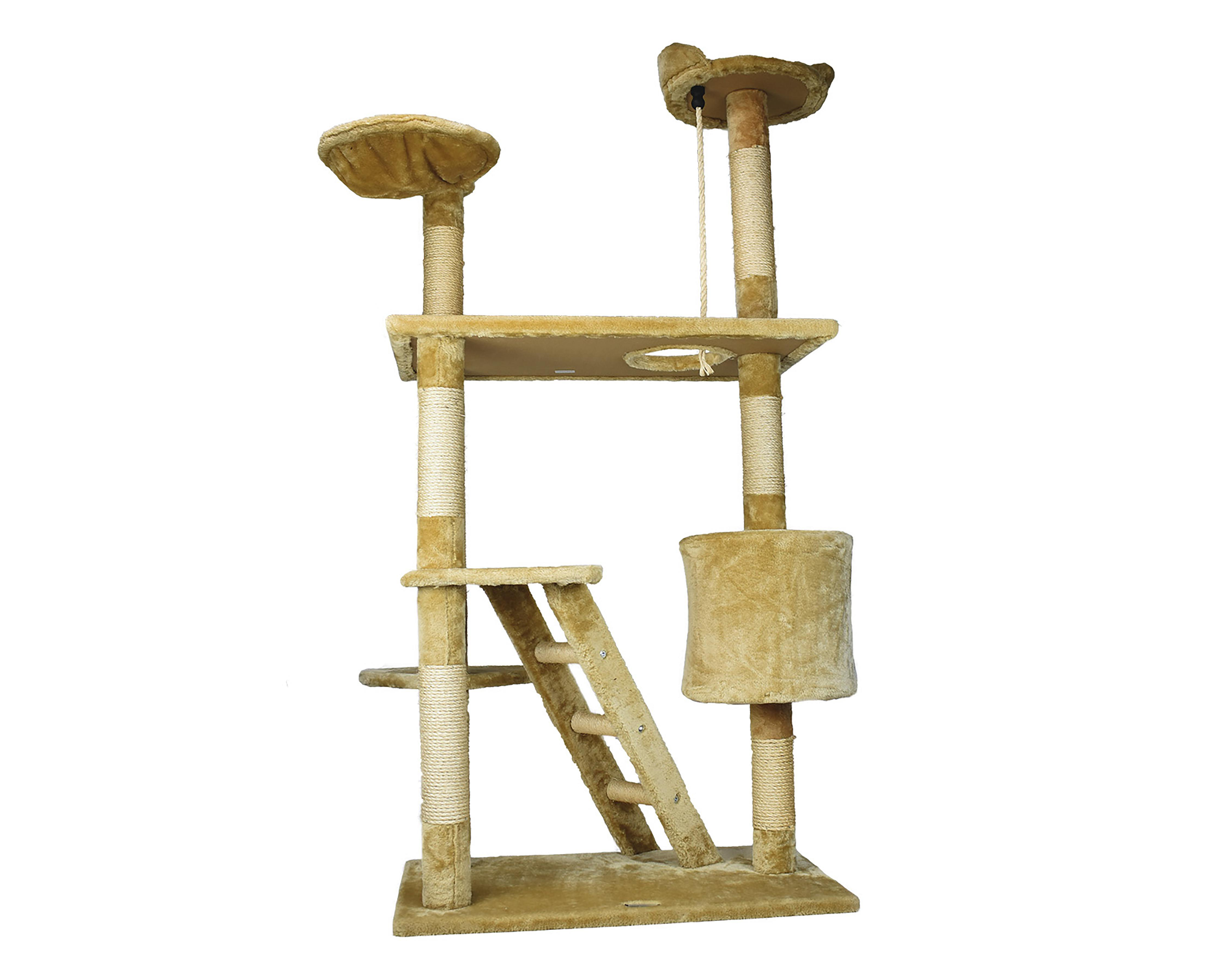 Foto 3 pulgar | Árbol Rascador para Gato Fancy Pets Byblos con Casa y Escalera