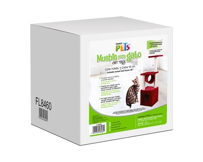 Foto 4 | Árbol Rascador para Gato Fancy Pets Alejandria con Túnel y Casa