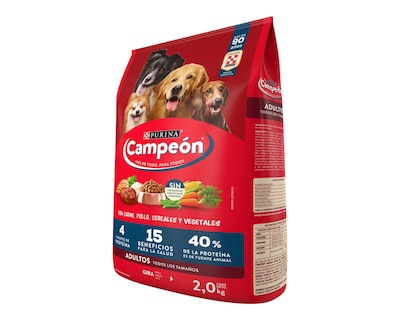 Foto 10 | Alimento para Perro Purina Campeón Adulto 2 kg
