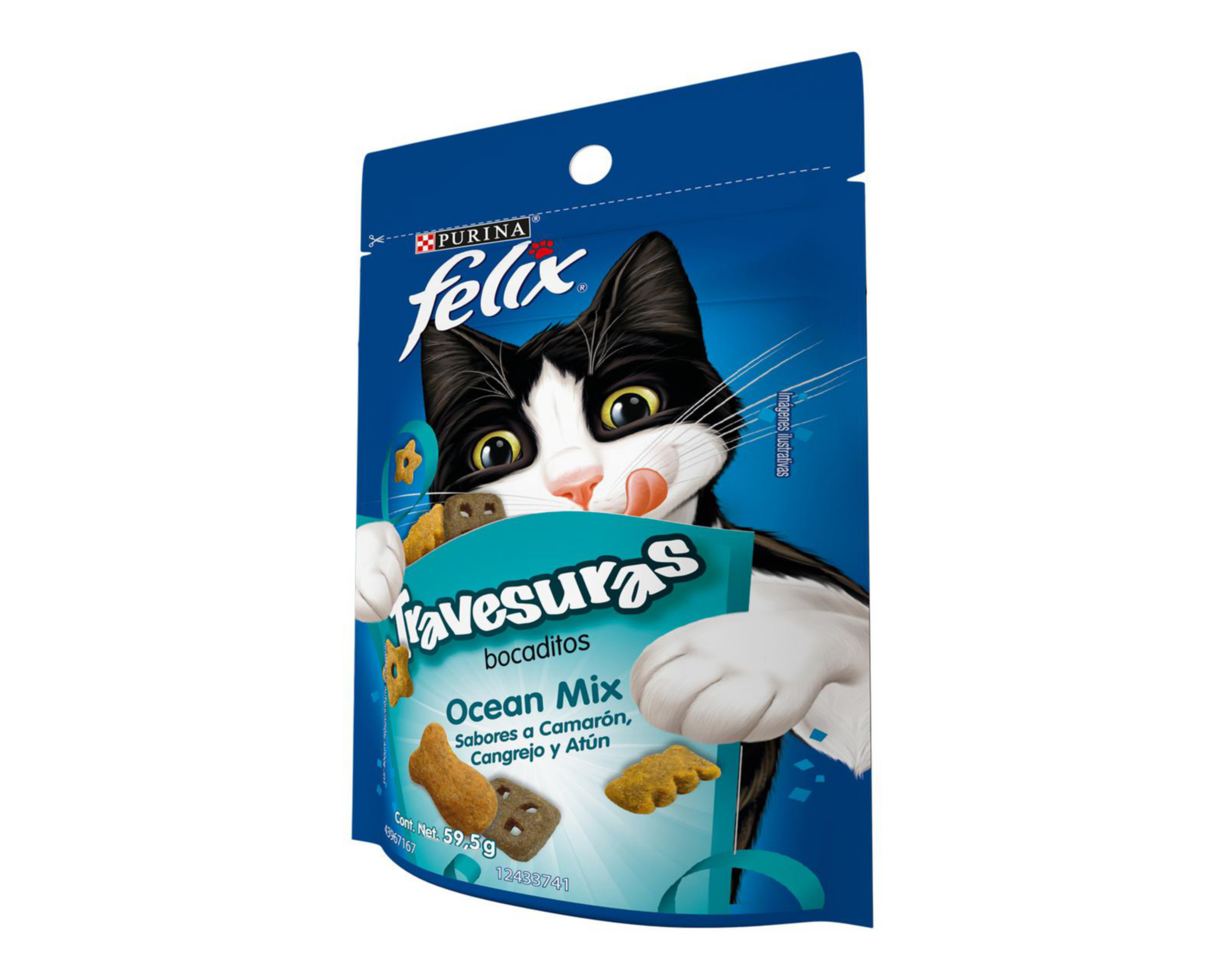 Foto 8 pulgar | Snack para Gato Purina Felix Travesuras 59.5 g