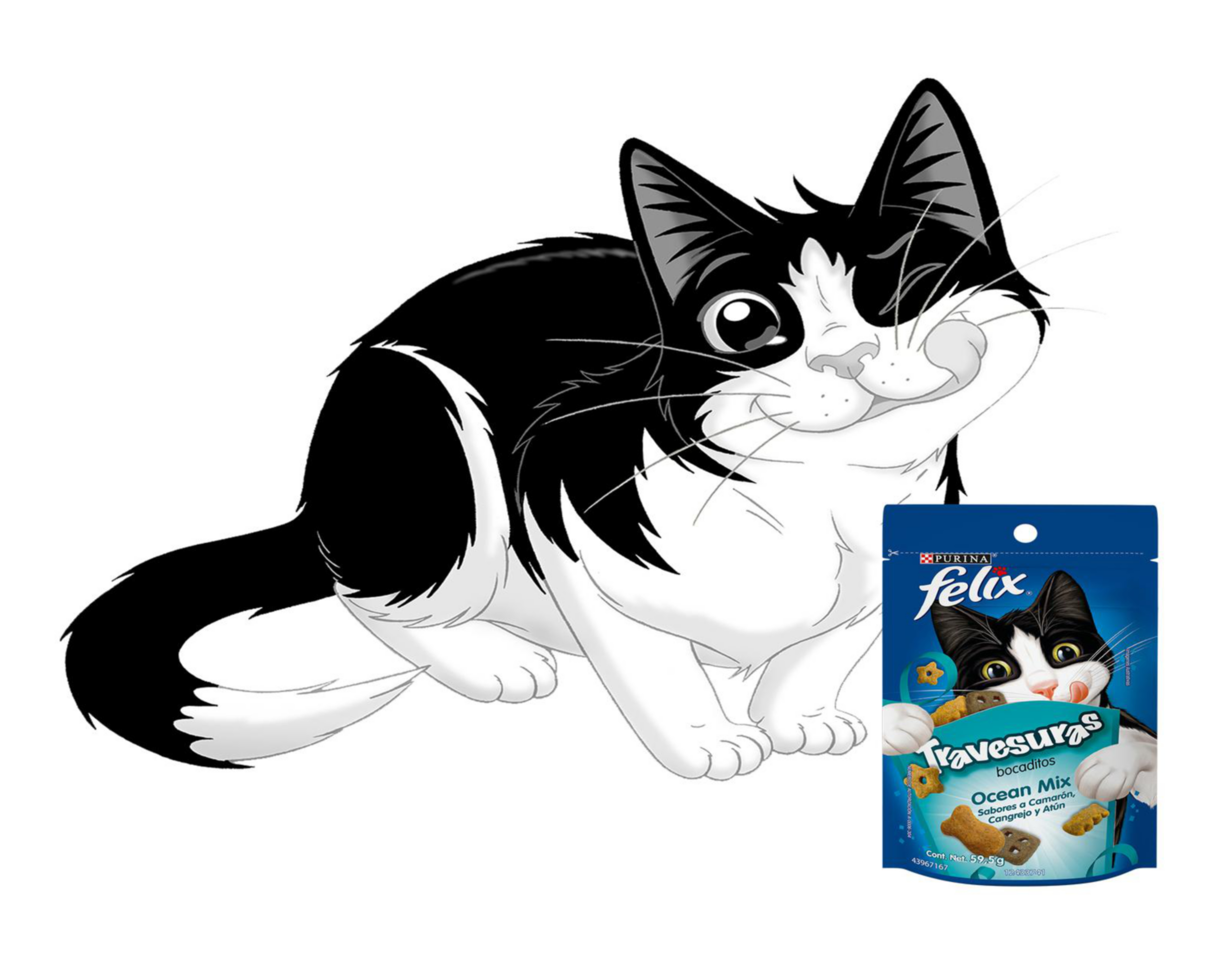 Foto 8 | Snack para Gato Purina Felix Travesuras 59.5 g