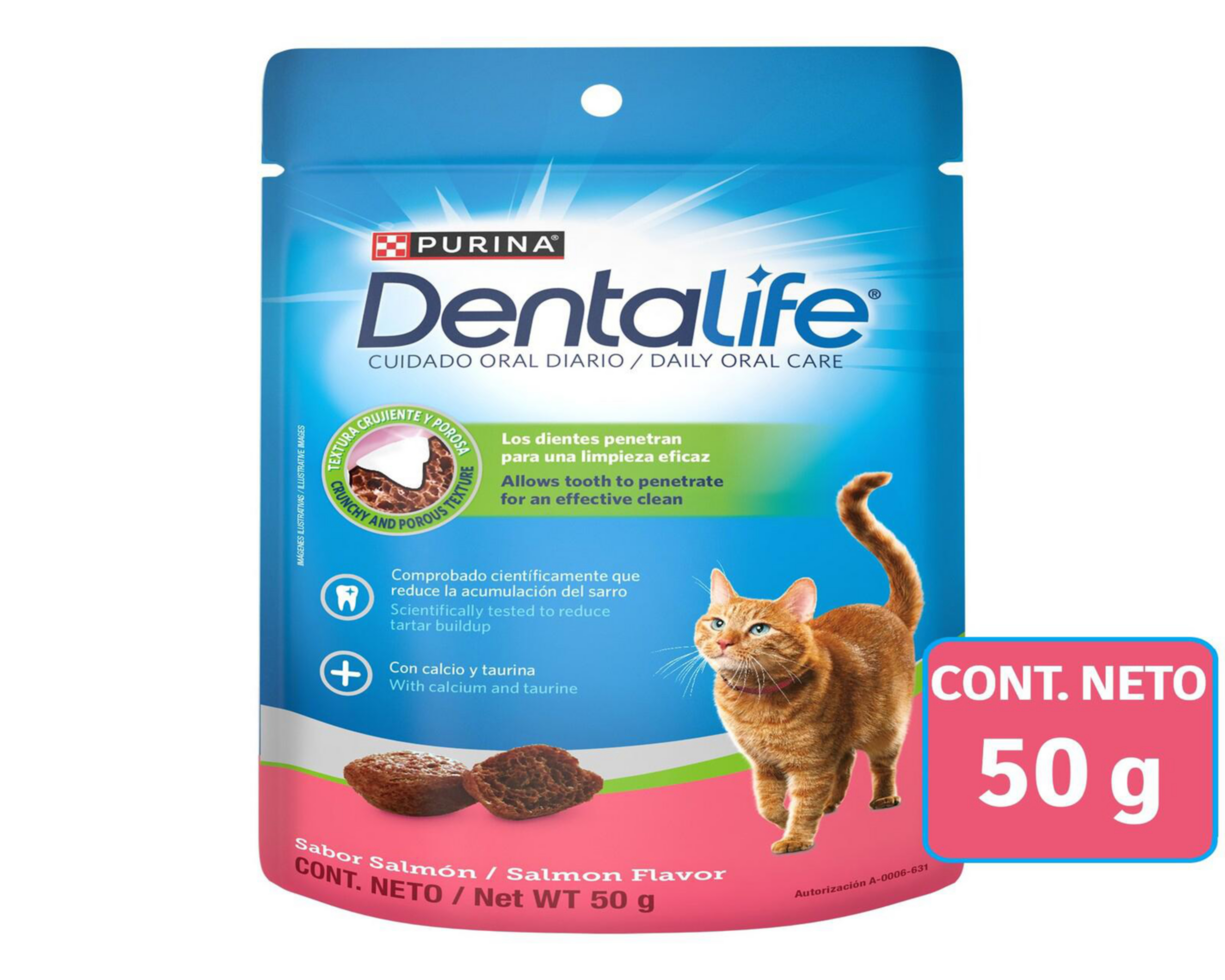 Snack para Gato Purina Dentalife Cuidado Oral Diario 50 g $30
