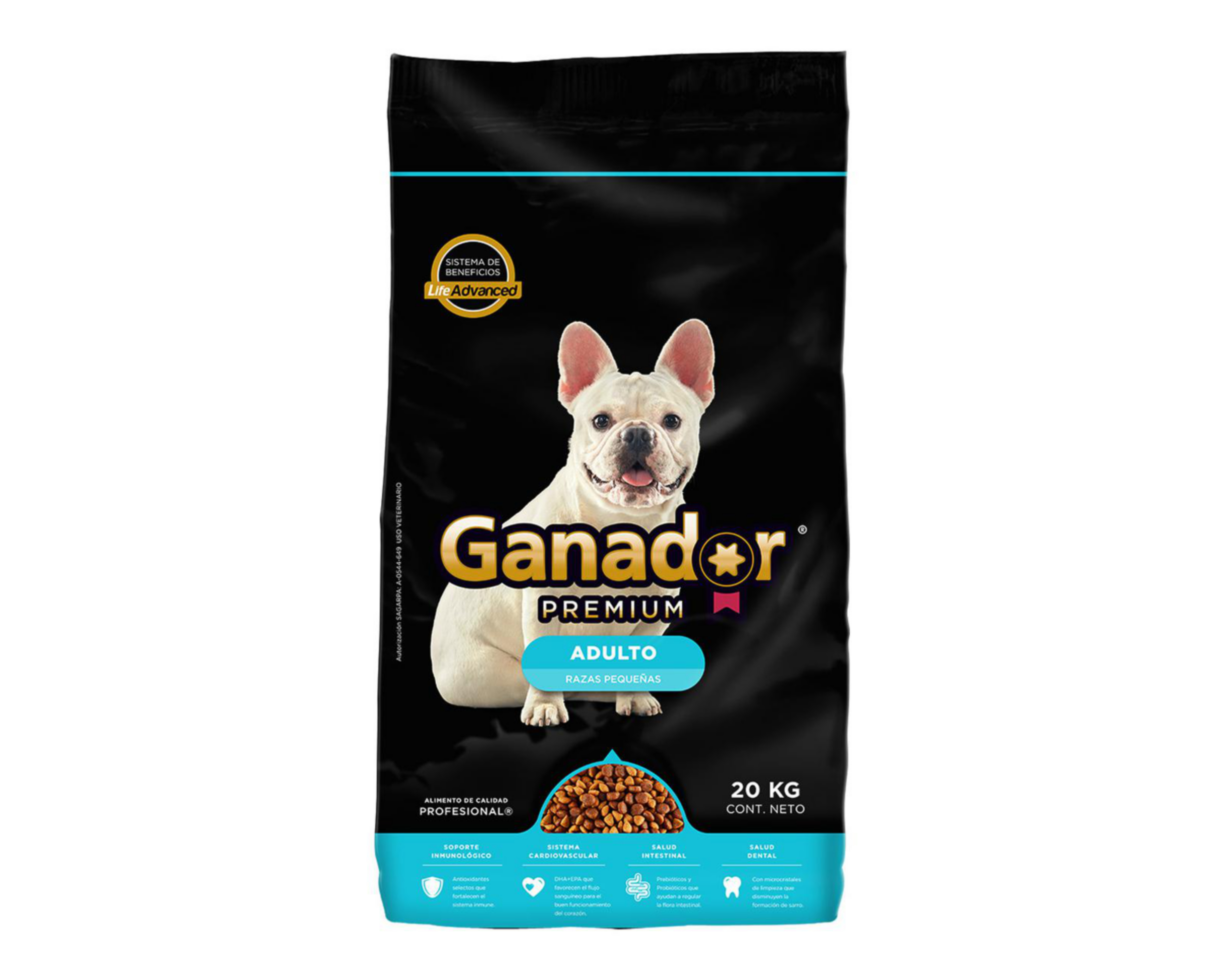 Foto 2 pulgar | Alimento para Perro Ganador Premium Adulto Razas Pequeñas 20 kg