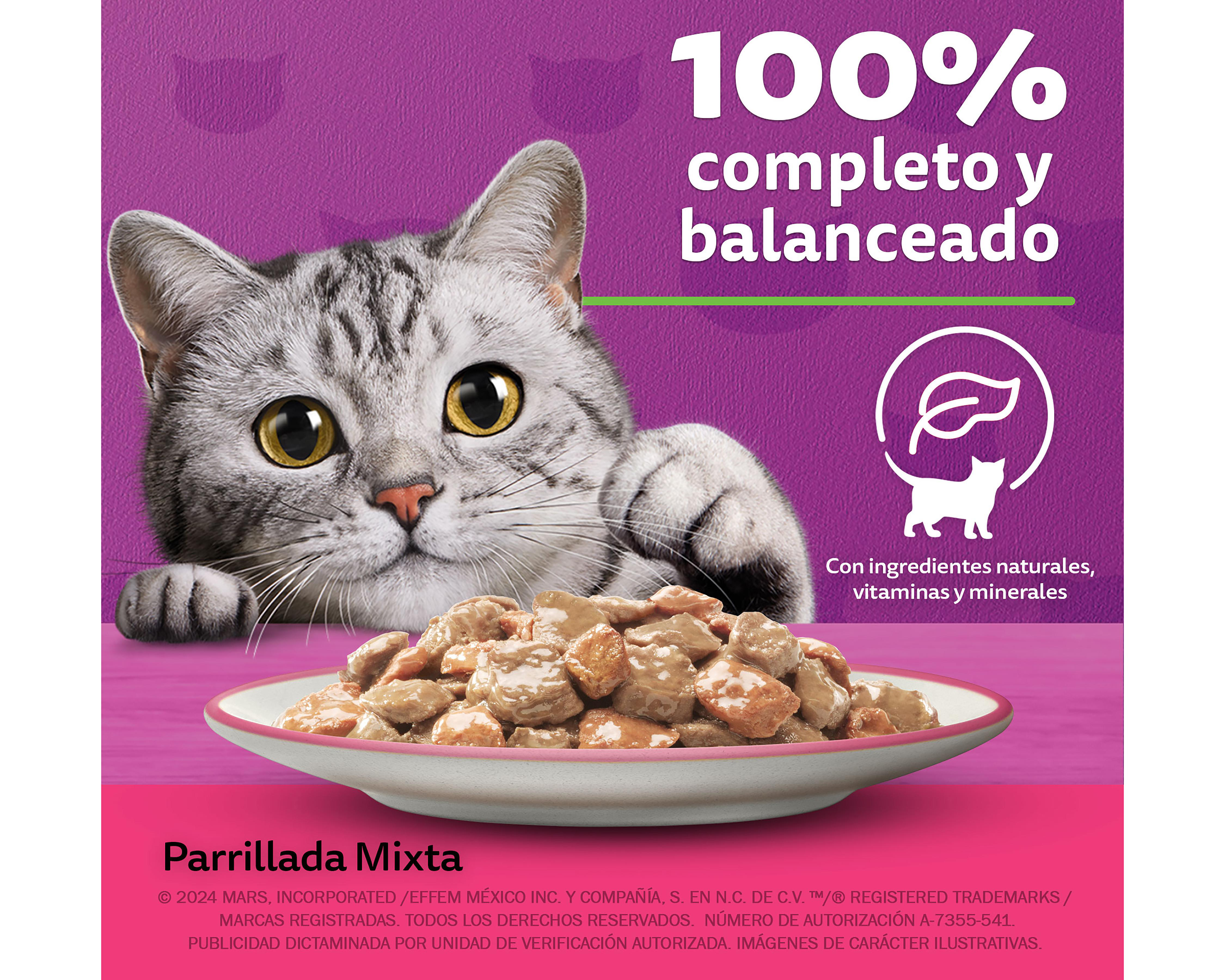 Foto 4 pulgar | Alimento para Gato Whiskas Adulto 85 g