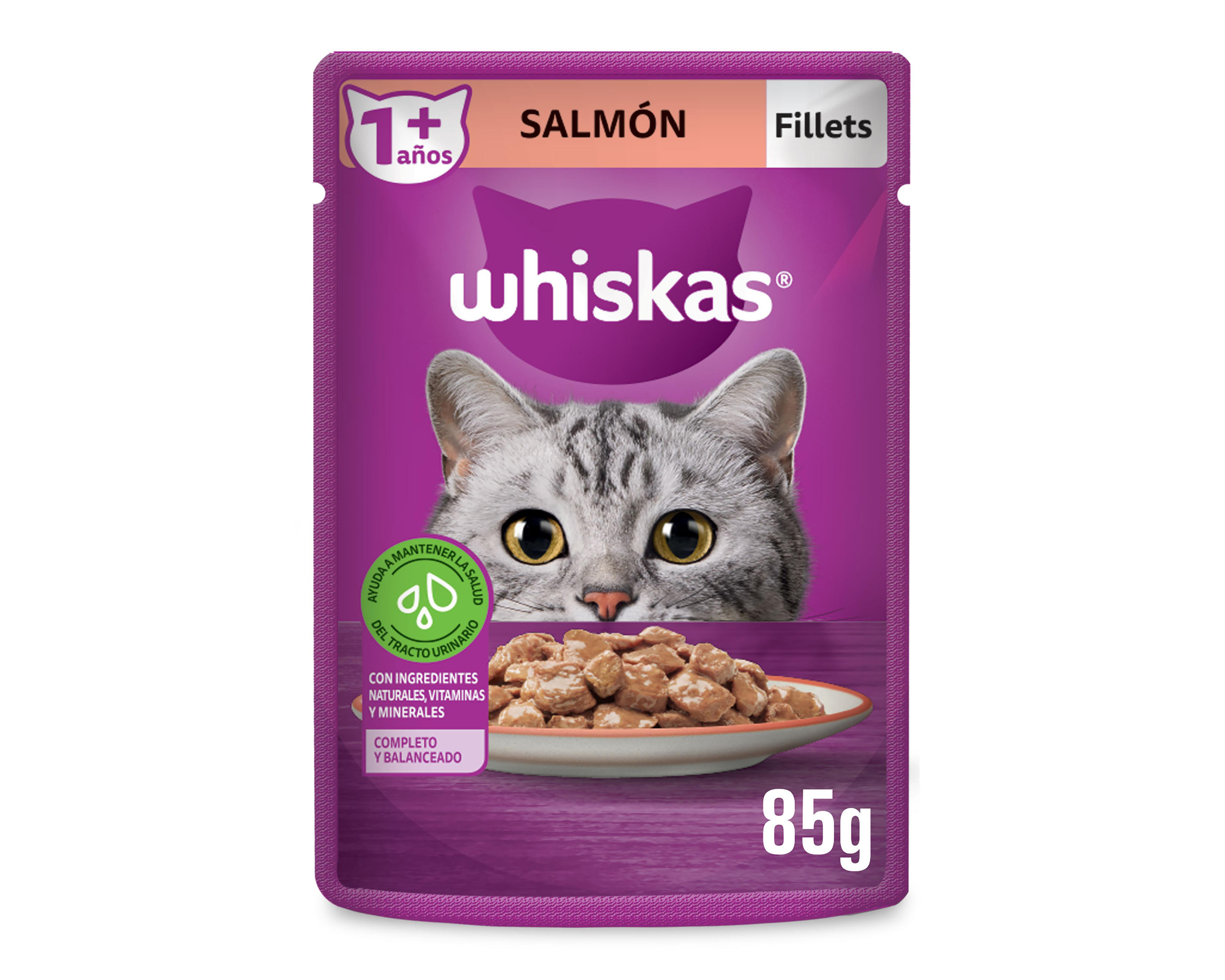 Foto 2 pulgar | Alimento para Gato Whiskas Adulto 85 g