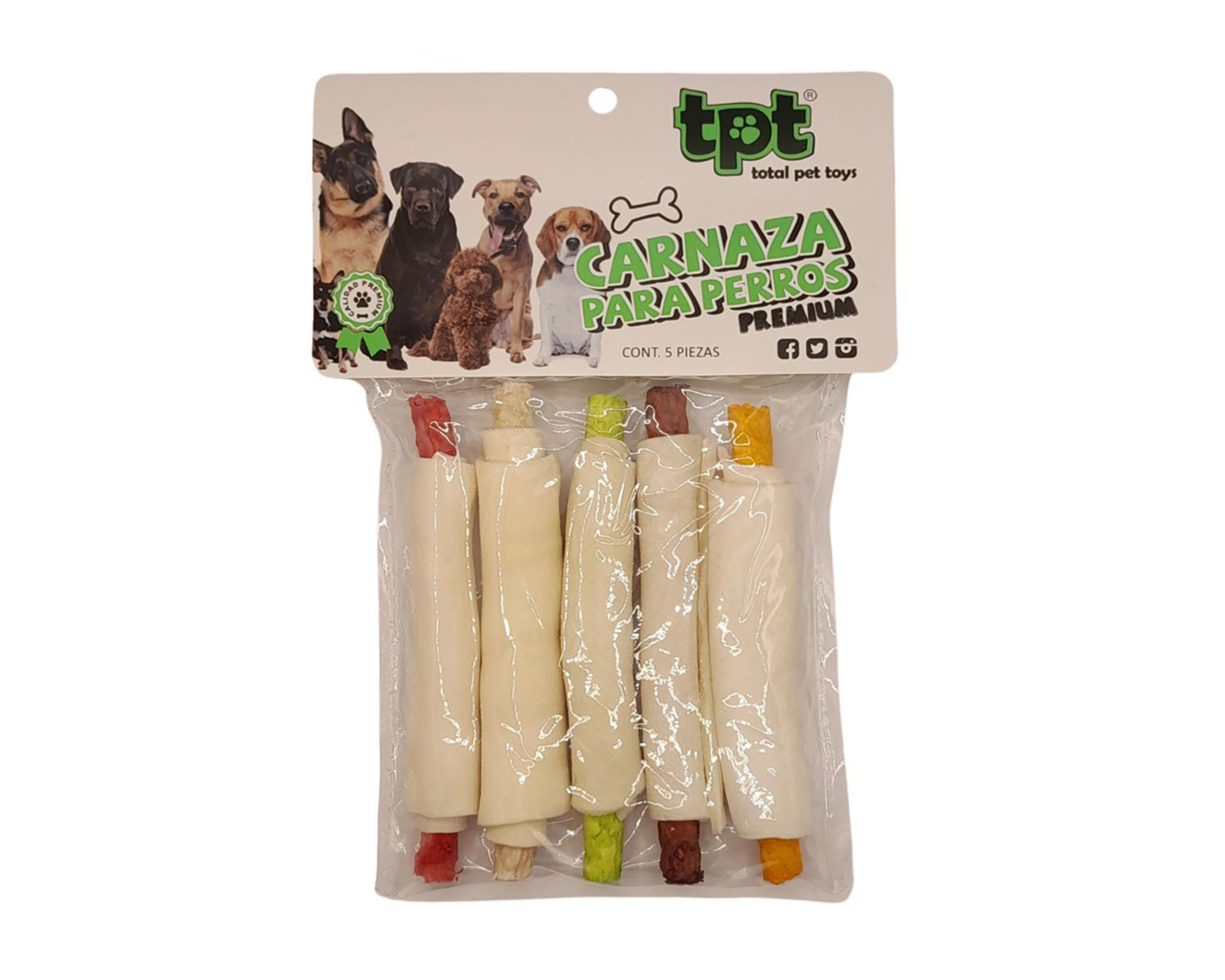 Carnaza para Perro Total Pet Toys 5 Piezas 12 g