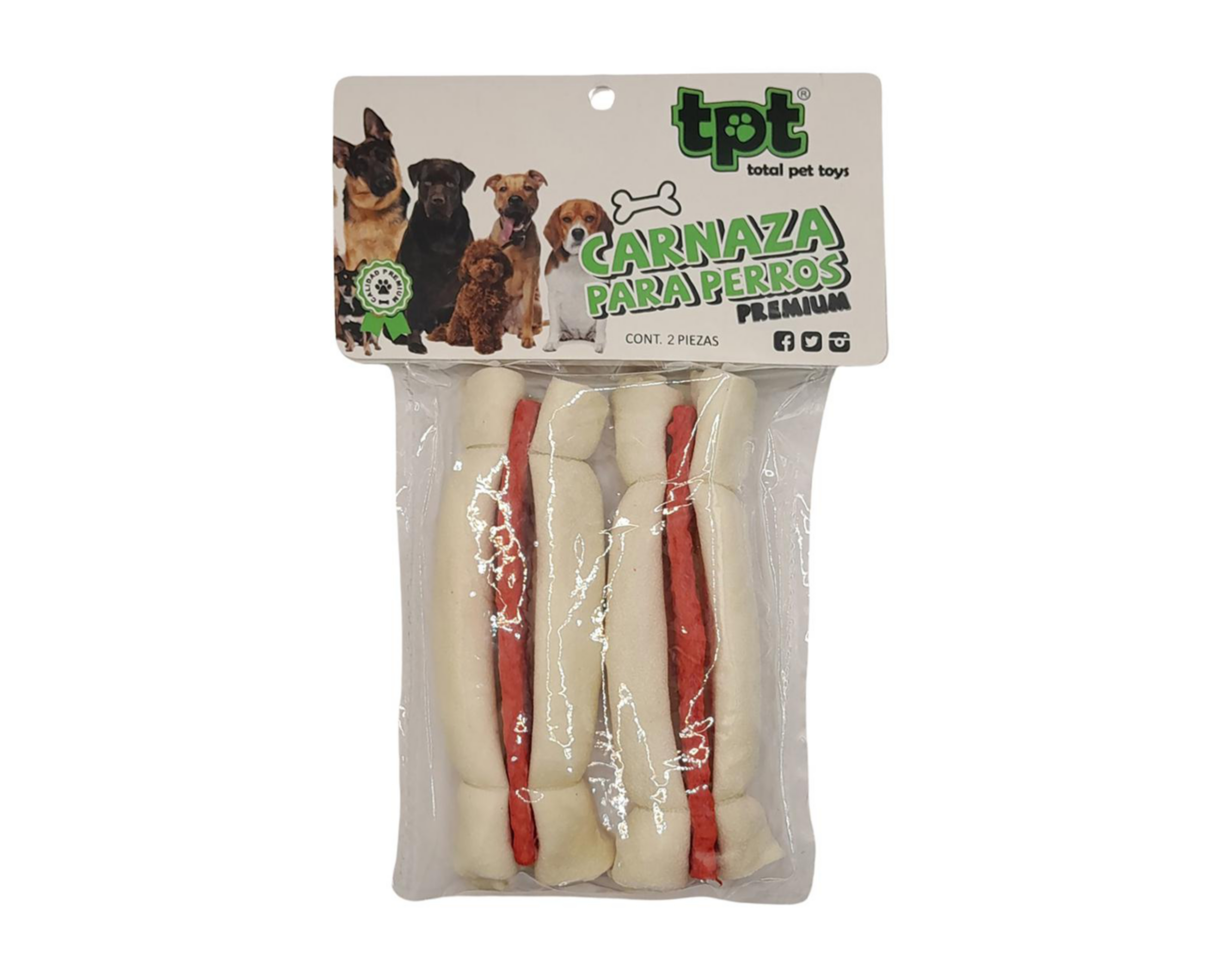 Carnaza para Perro Total Pet Toys 2 Piezas 14 g