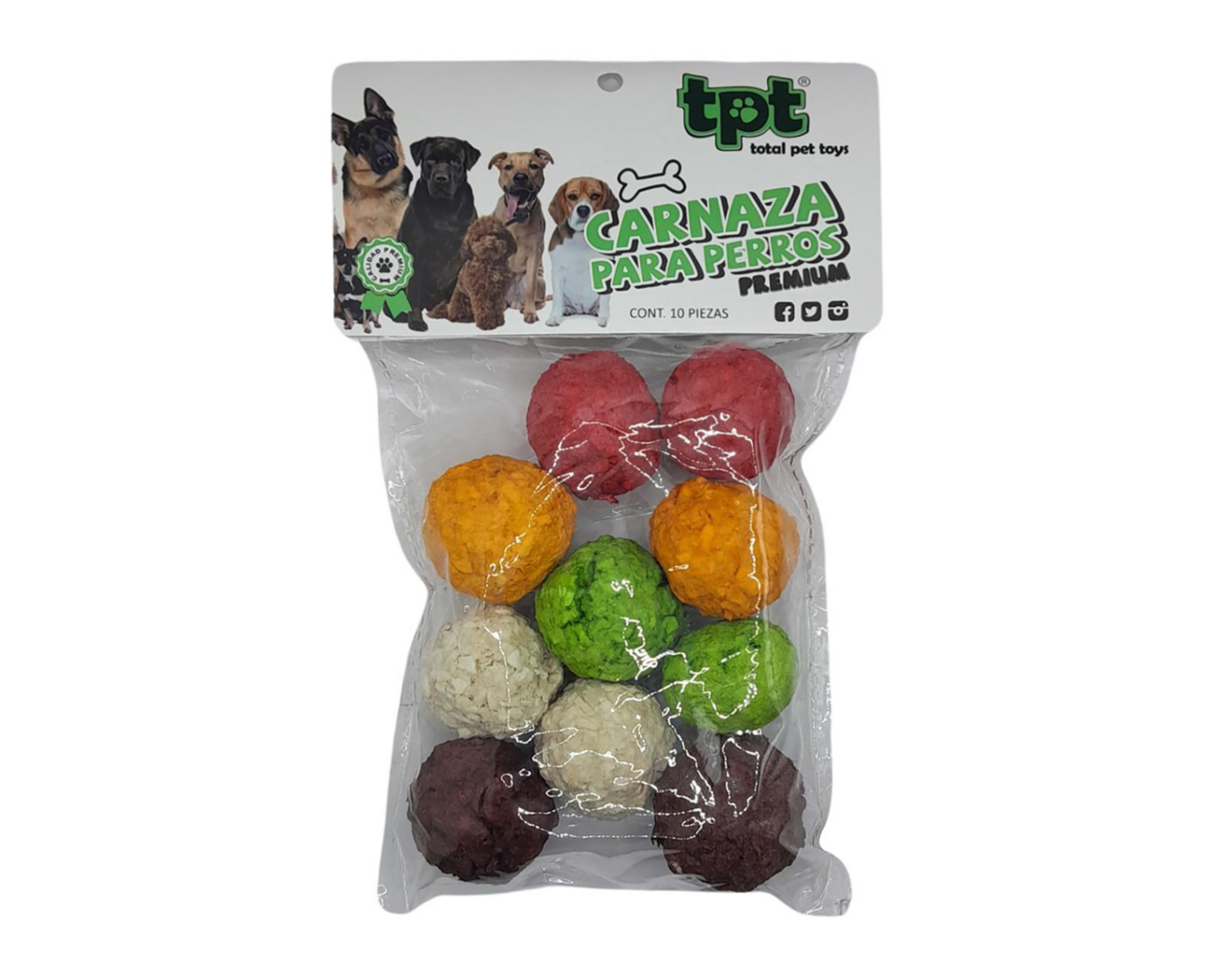 Carnaza para Perro Total Pet Toys 10 Piezas