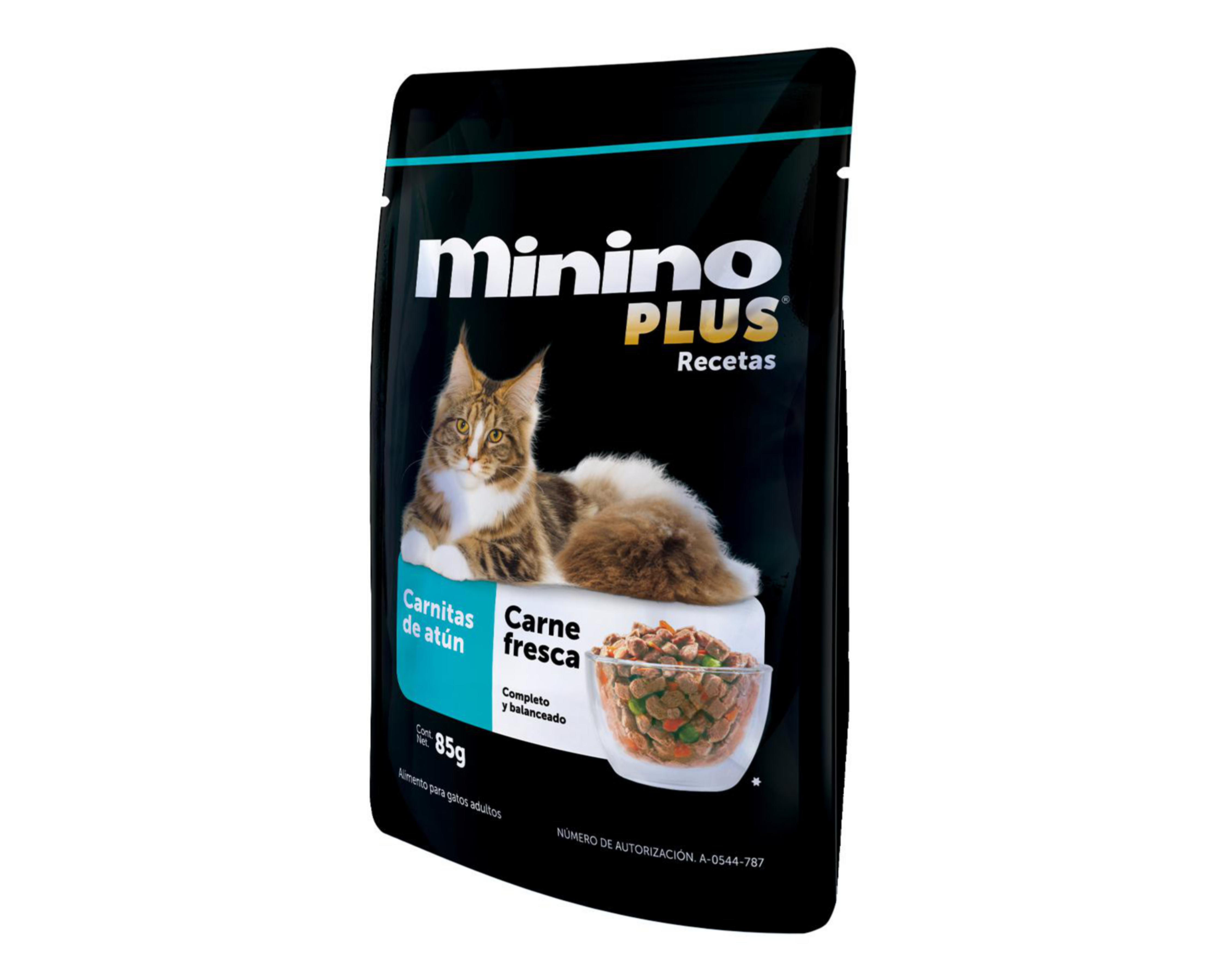 Foto 4 pulgar | Alimento para Gato Minino Plus Adulto 85 g