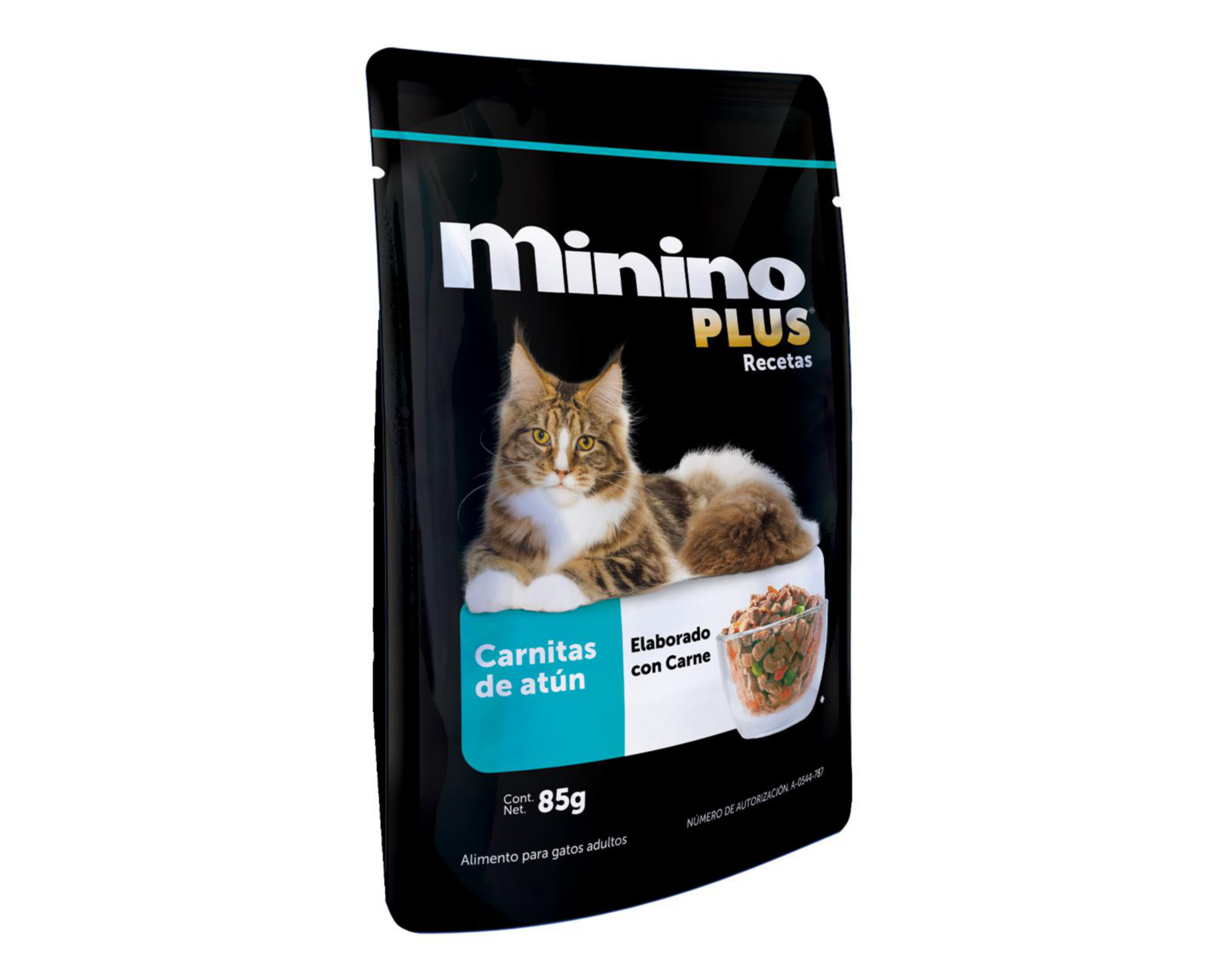Foto 5 pulgar | Alimento para Gato Minino Plus Adulto 85 g