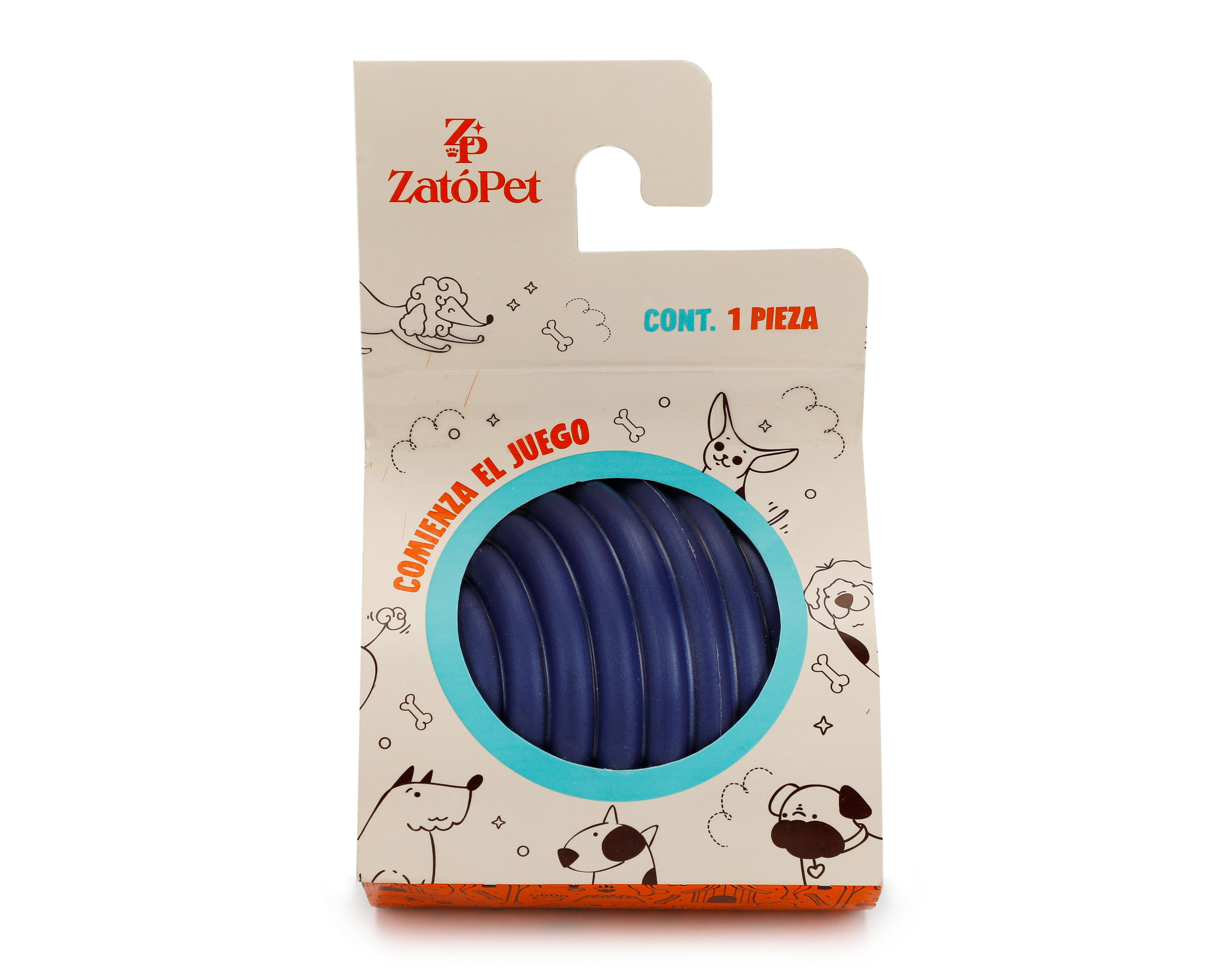 Foto 2 pulgar | Pelota para Perro Zatópet Azul