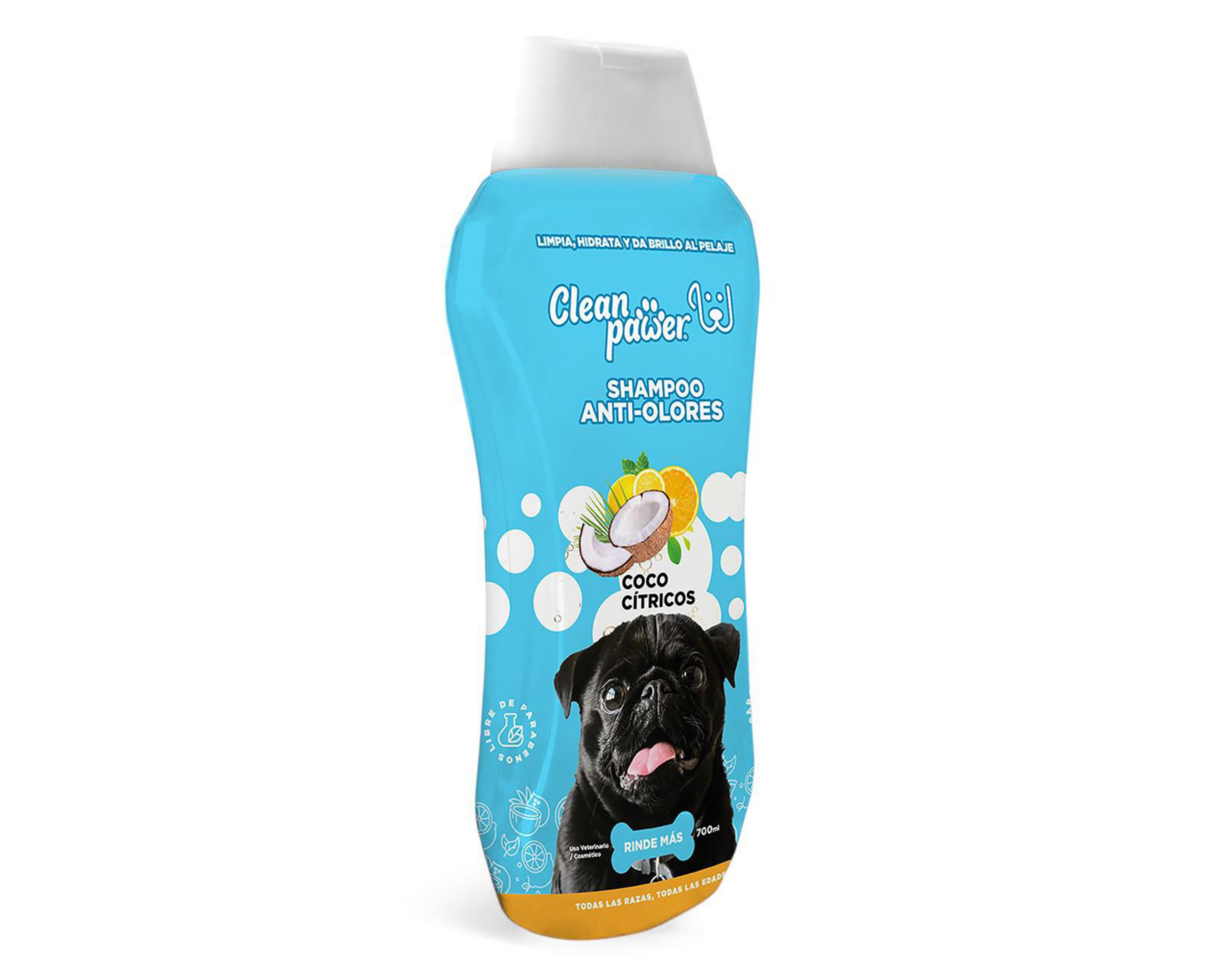 Foto 4 pulgar | Shampoo para Mascota Clean Pawer Anti-Olores 700 ml