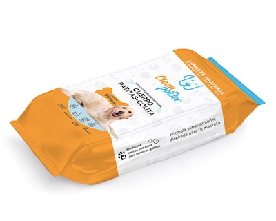 Foto 3 | Toallitas Húmedas para Mascota Clean Pawer Cuerpo Patitas y Colita 80 Piezas