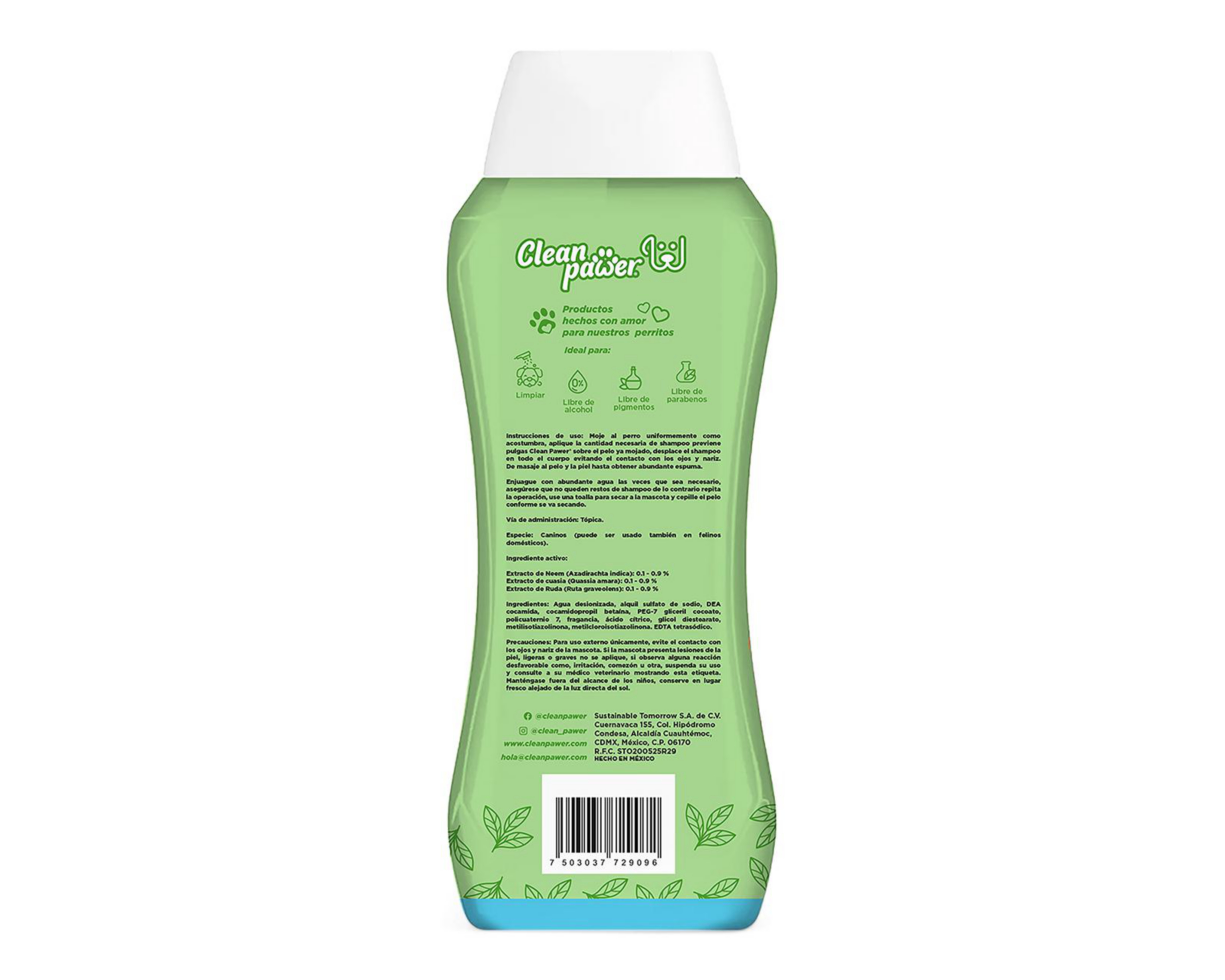 Foto 3 pulgar | Shampoo para Mascota Clean Pawer Previene Pulgas 700 ml