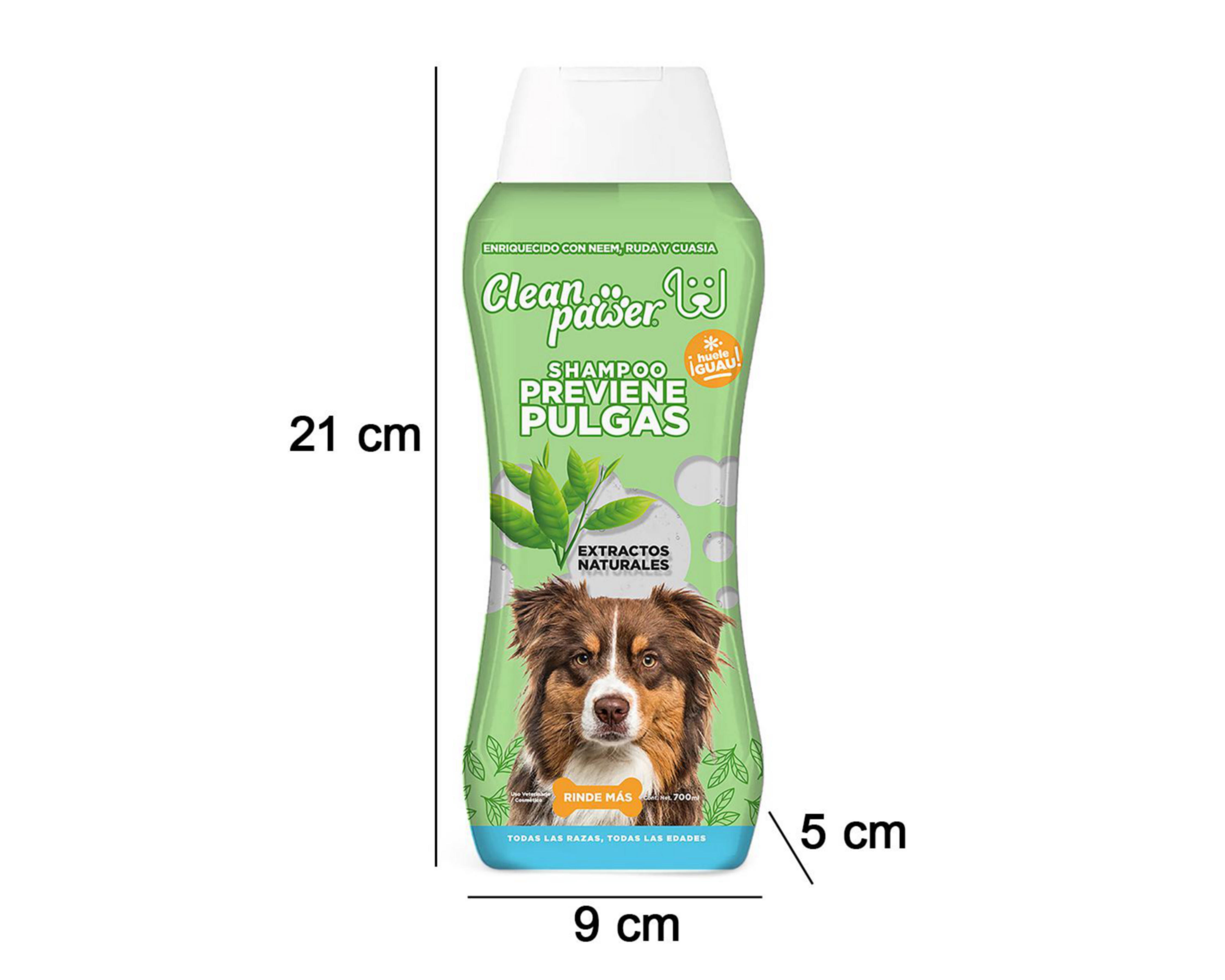 Foto 5 pulgar | Shampoo para Mascota Clean Pawer Previene Pulgas 700 ml