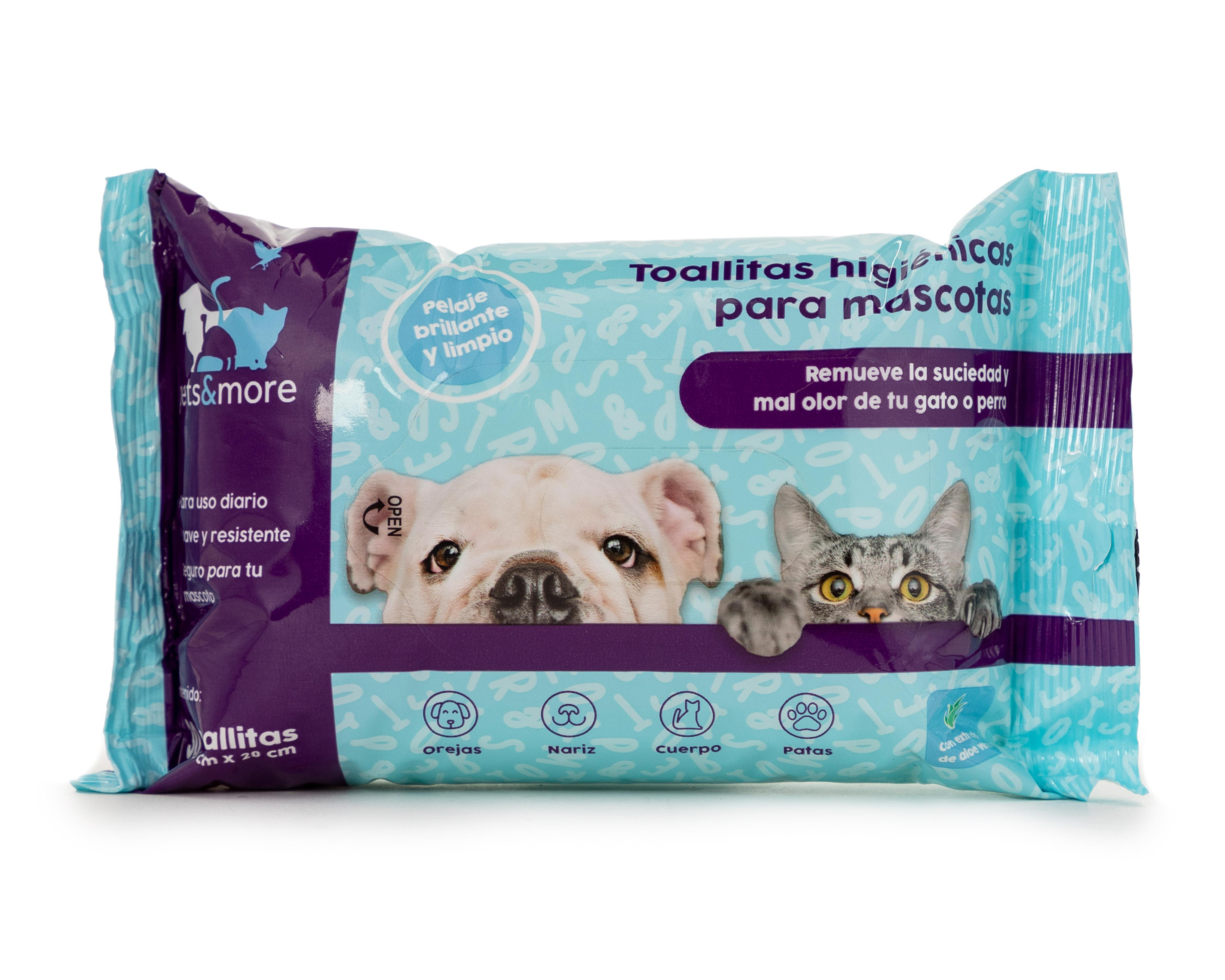Foto 1 | Toallitas Húmedas para Mascota Pets & More Orejas Nariz Cuerpo y Patas 30 Piezas