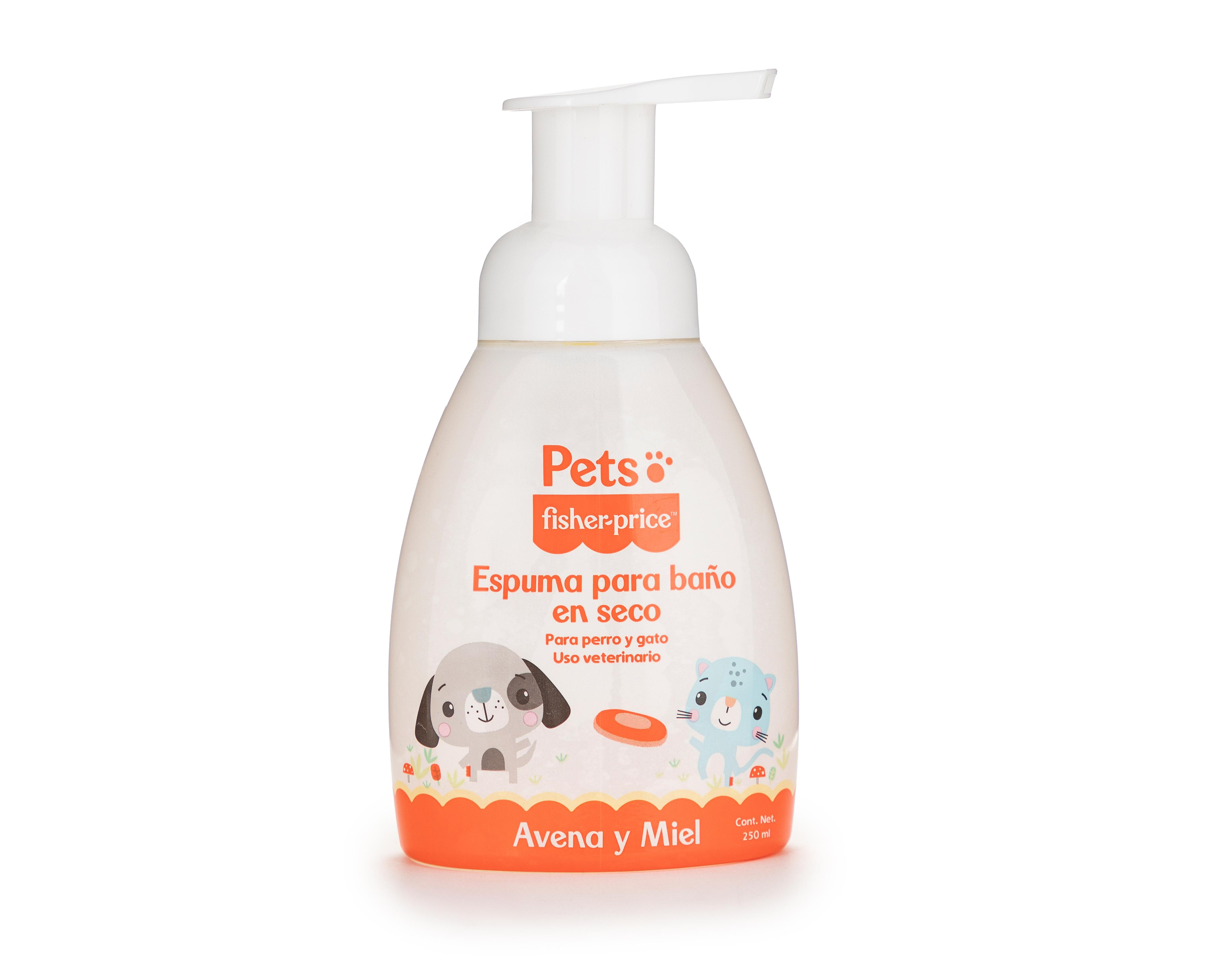 Espuma para Baño de Mascota en Seco Fisher-Price Avena y Miel 250 ml ...