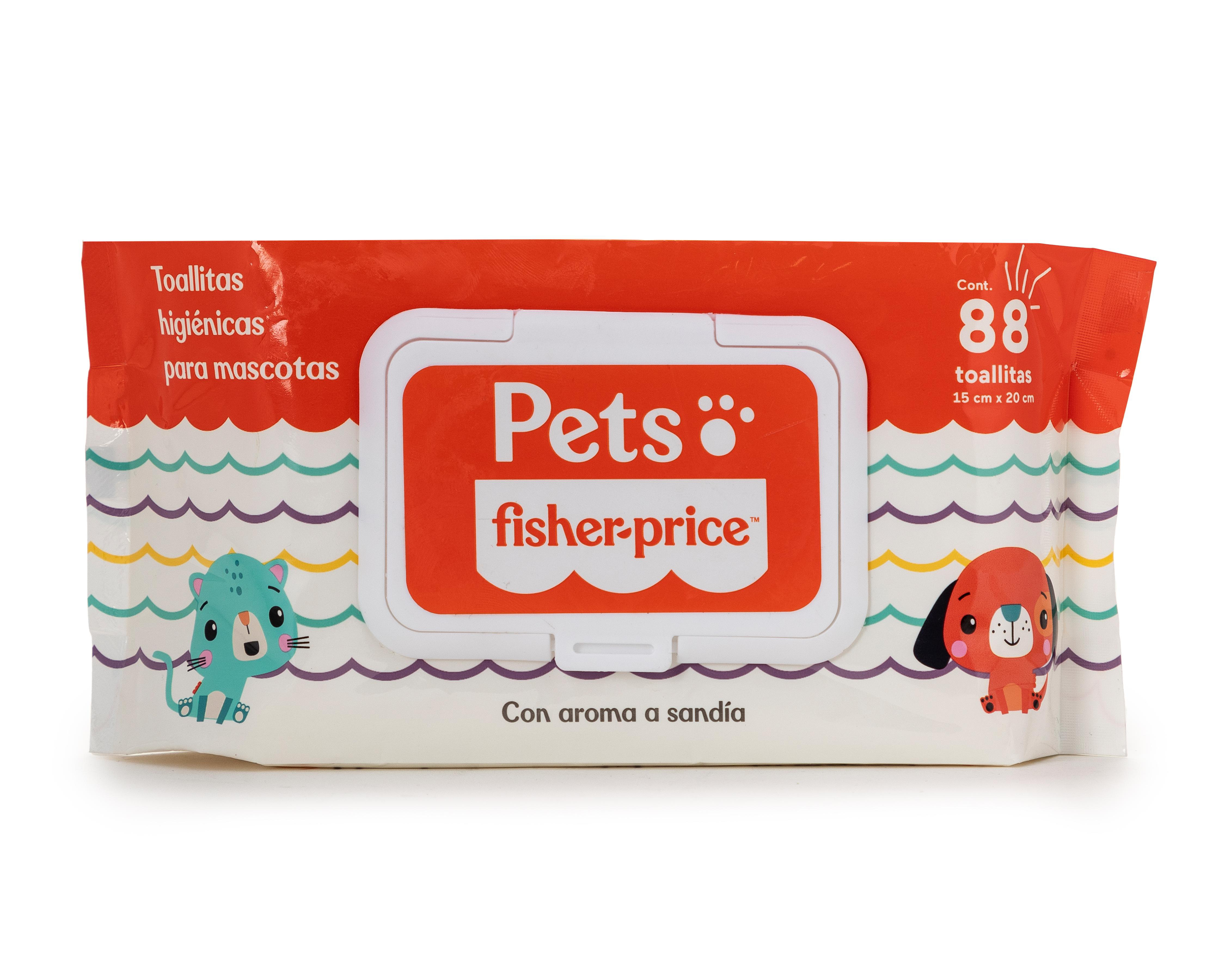 Foto 2 pulgar | Toallitas Húmedas para Mascota Fisher-Price Aroma a Sandía 88 Piezas