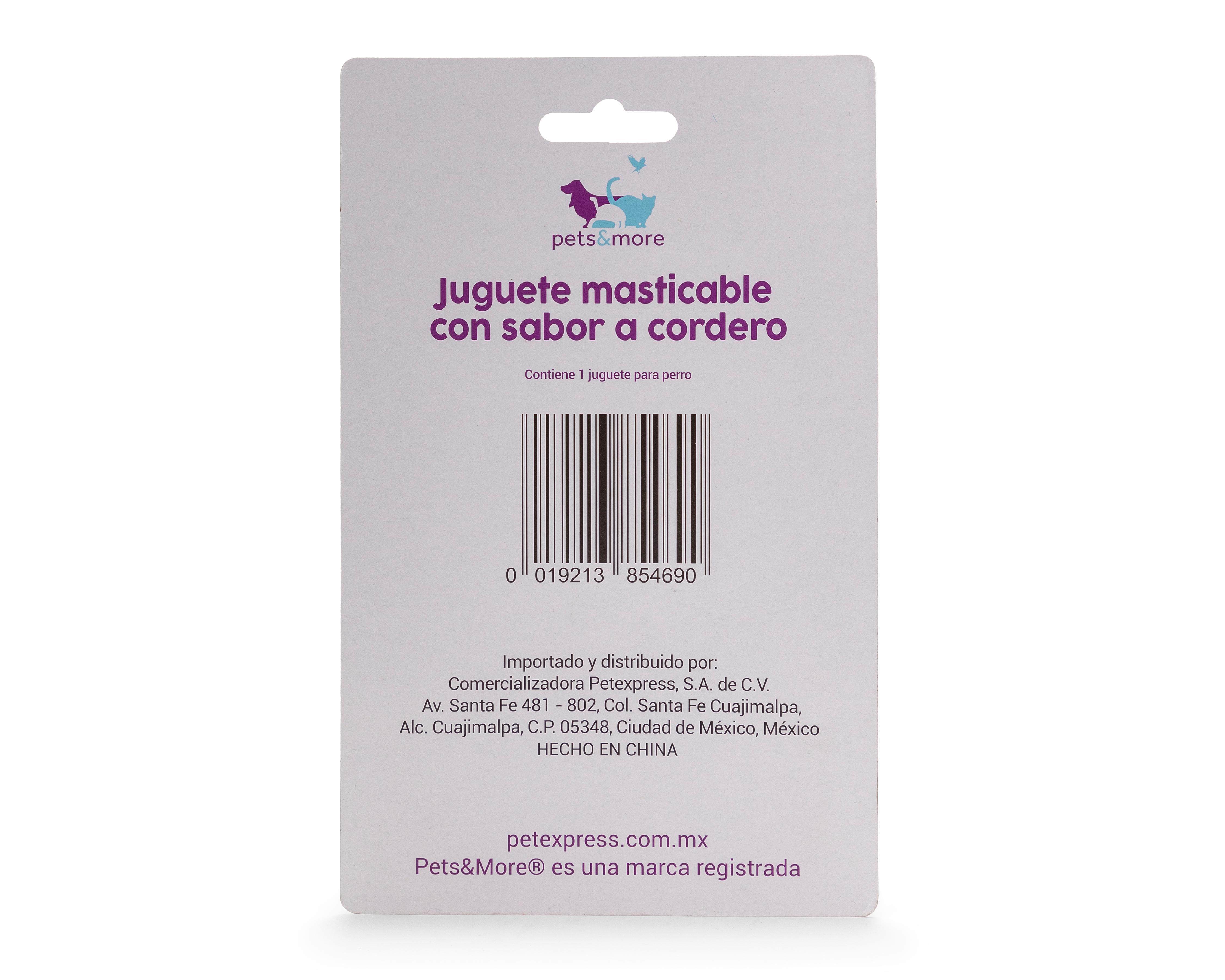 Foto 3 pulgar | Juguete Masticable para Perro Pets & More Sabor Cordero