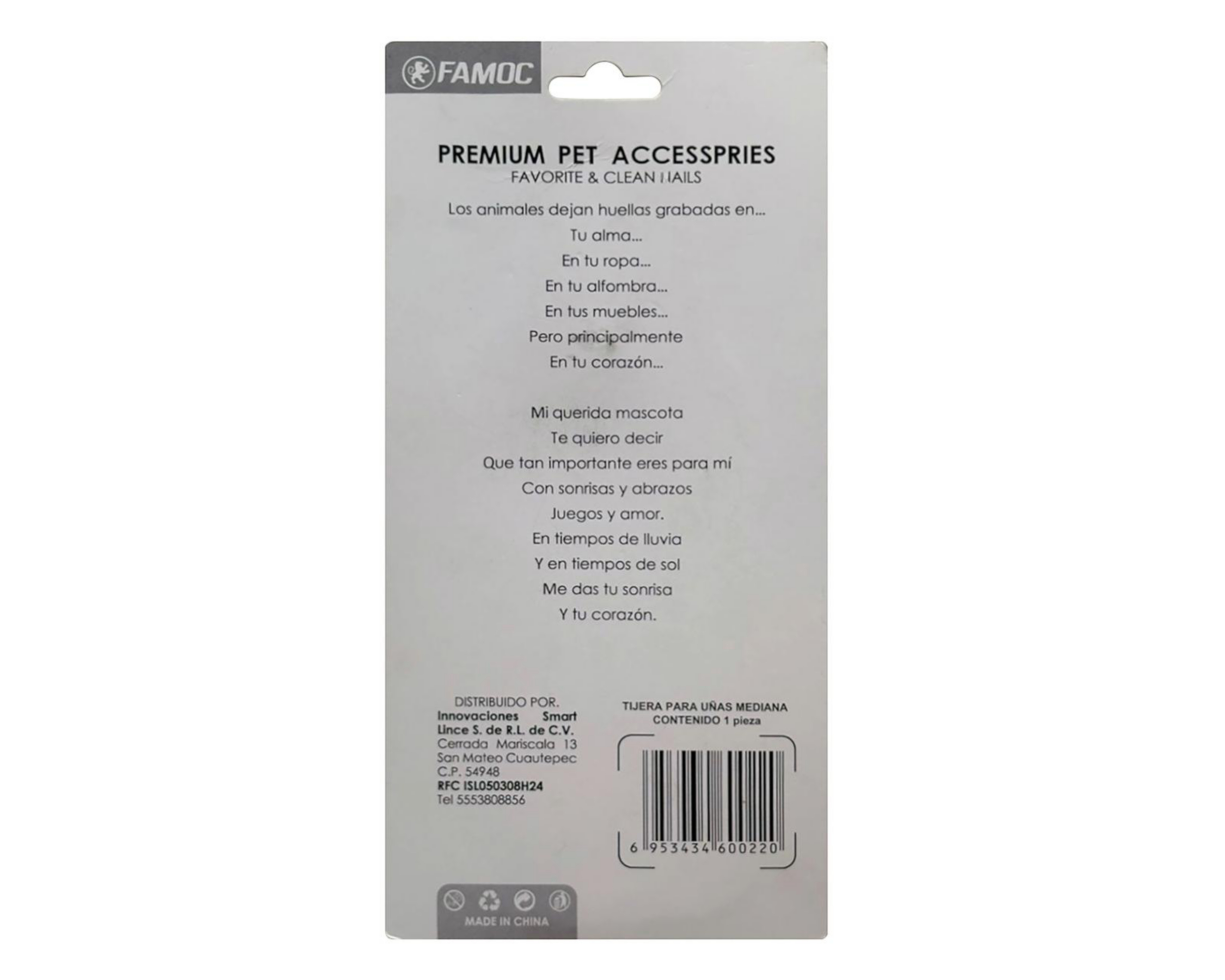 Foto 3 pulgar | Cortaúñas Famoc para Mascota