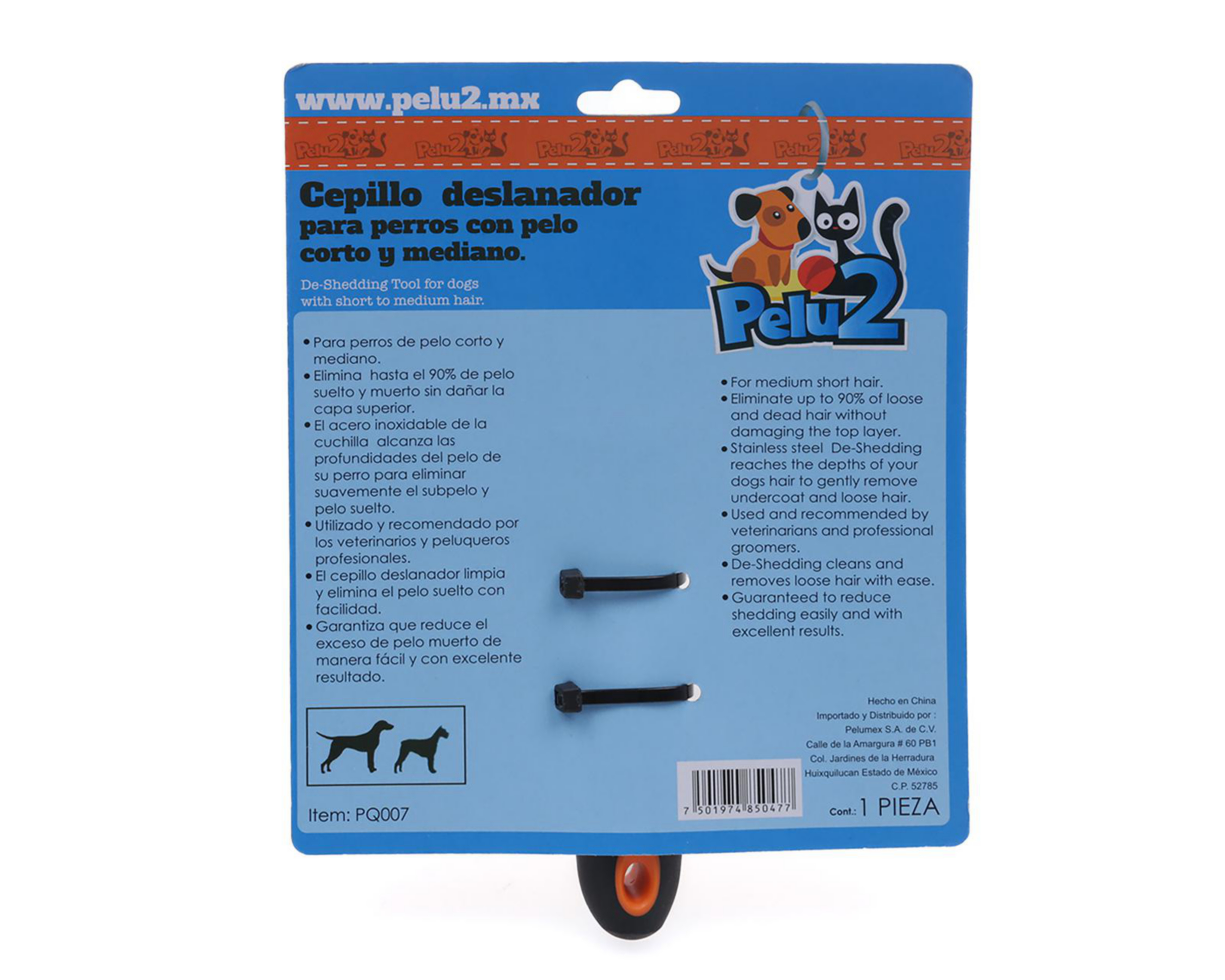 Foto 5 pulgar | Cepillo para Perro Pelu2 Deslanador