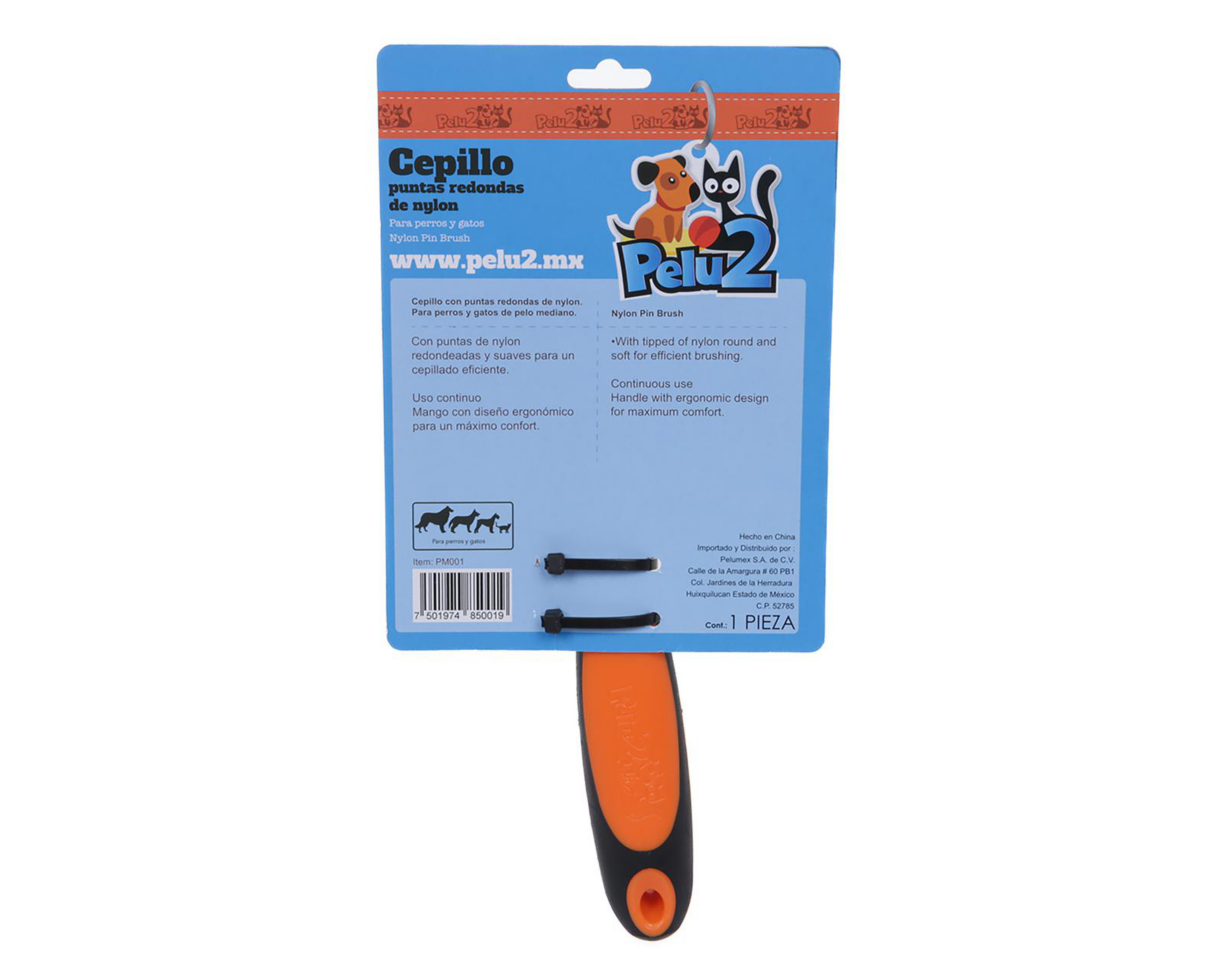 Foto 5 pulgar | Cepillo para Mascota Pelu2 Puntas Redondeadas