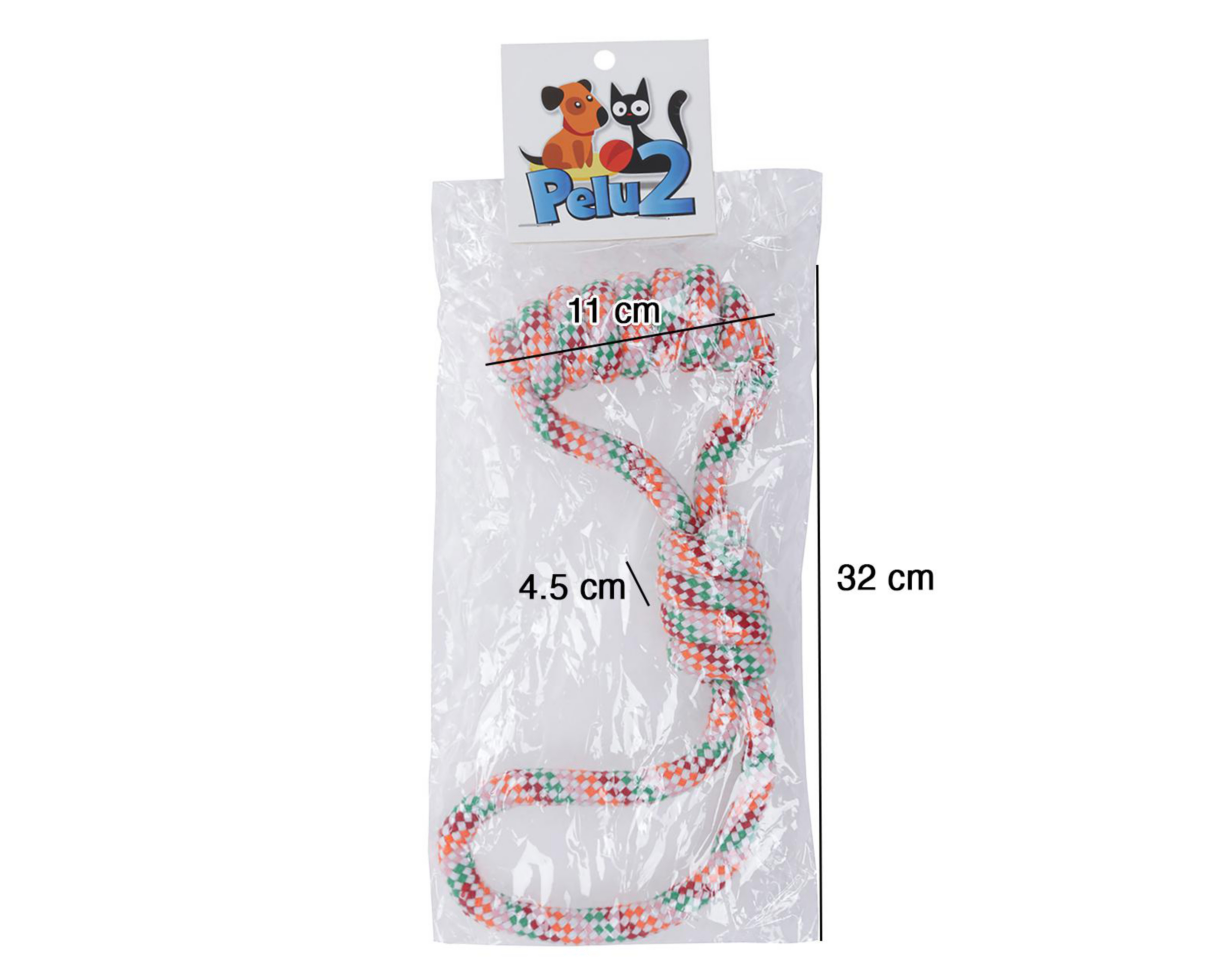 Foto 6 pulgar | Juguete para Perro Pelu2 con Doble Nudo