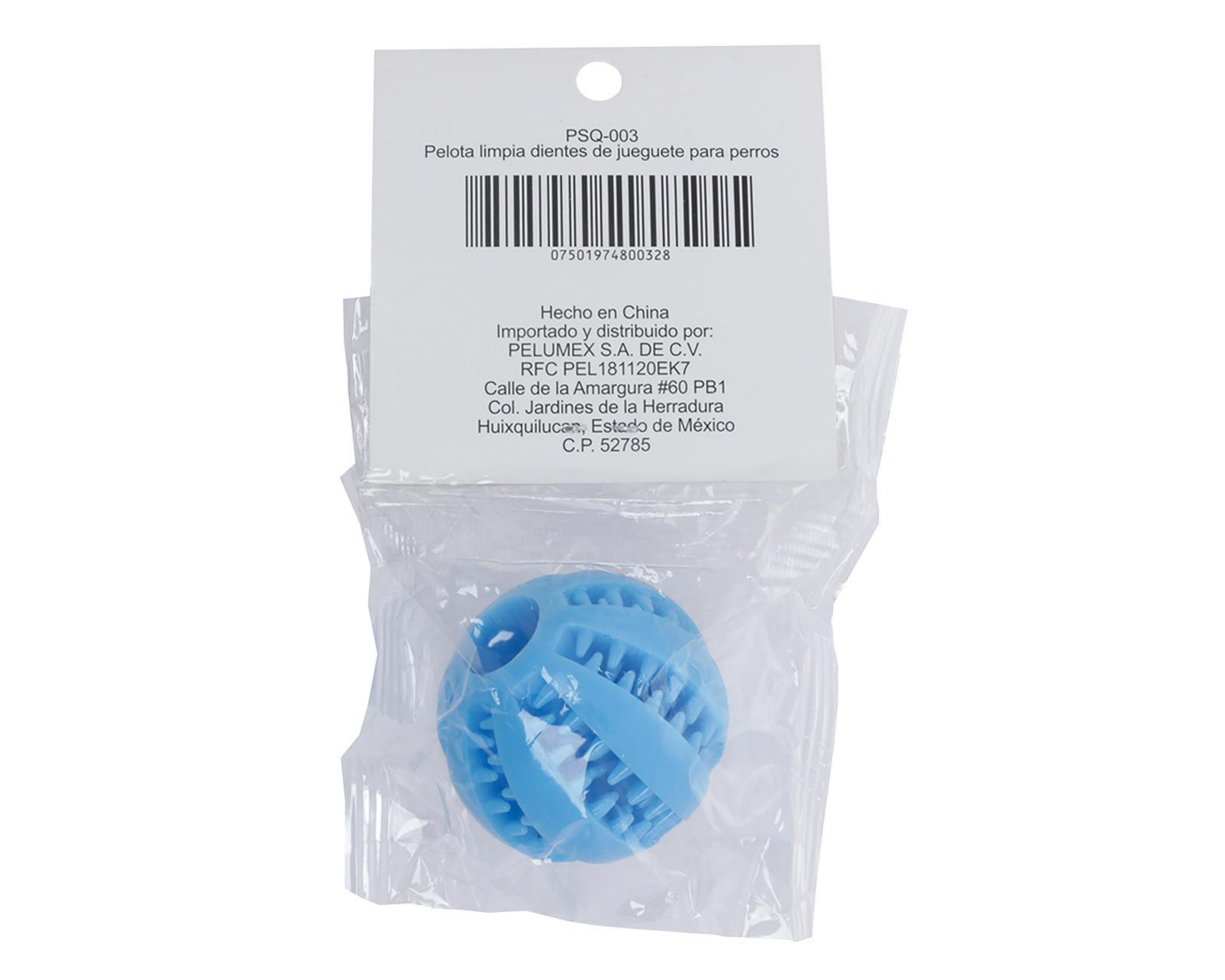 Foto 5 pulgar | Juguete para Perro Pelu2 Pelota Limpia Dientes