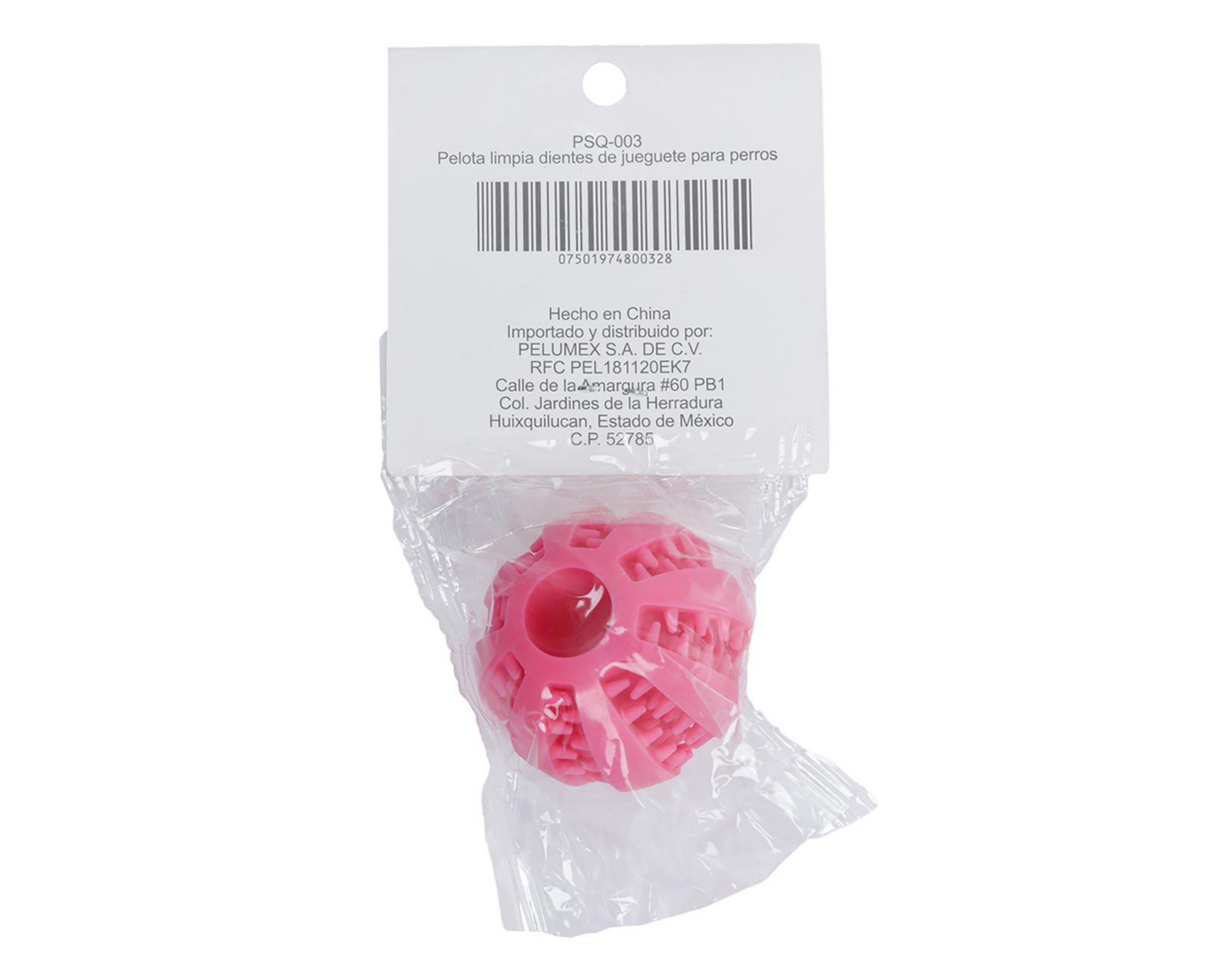 Foto 5 pulgar | Juguete para Perro Pelu2 Pelota Limpia Dientes