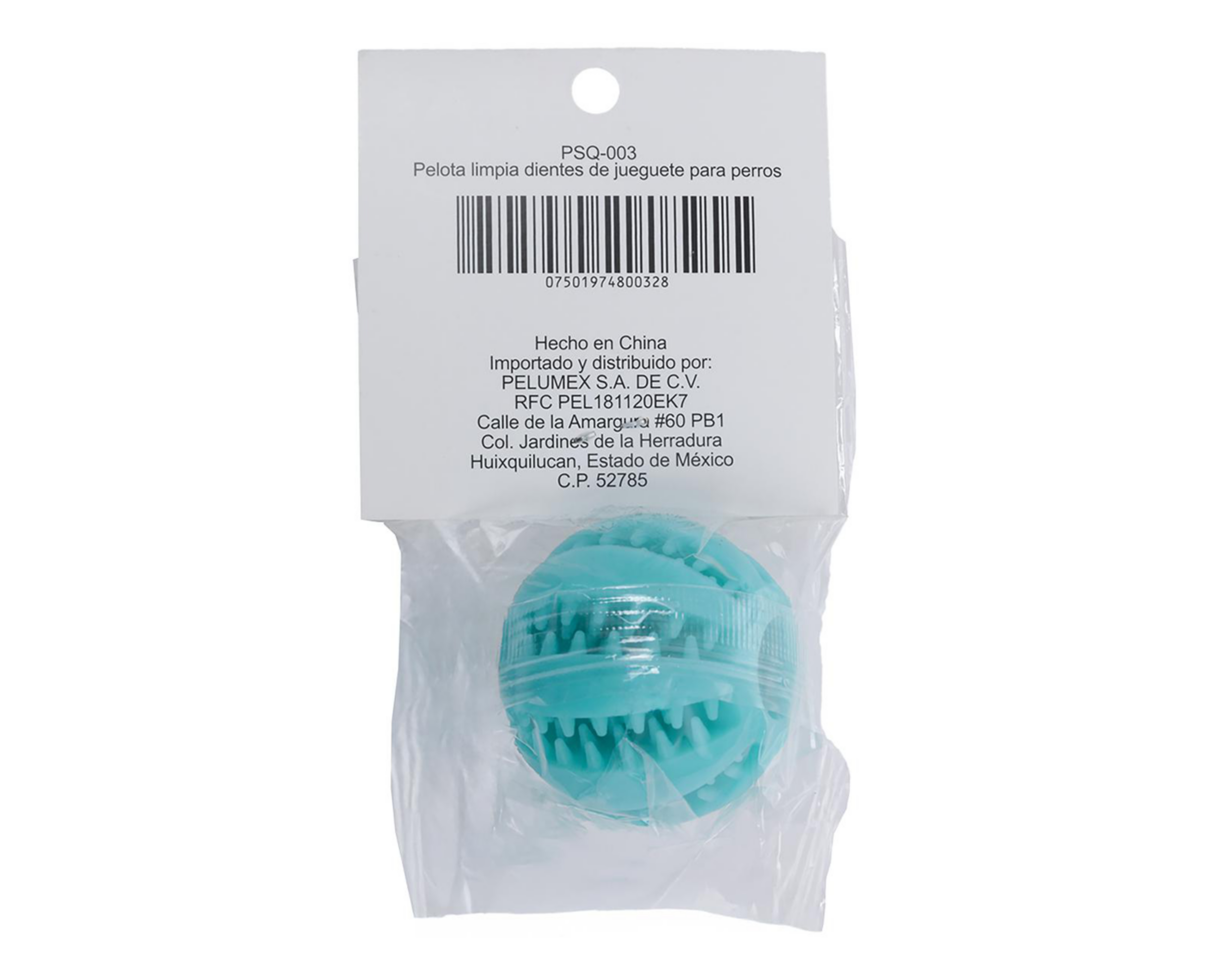 Foto 5 pulgar | Juguete para Perro Pelu2 Pelota Limpia Dientes