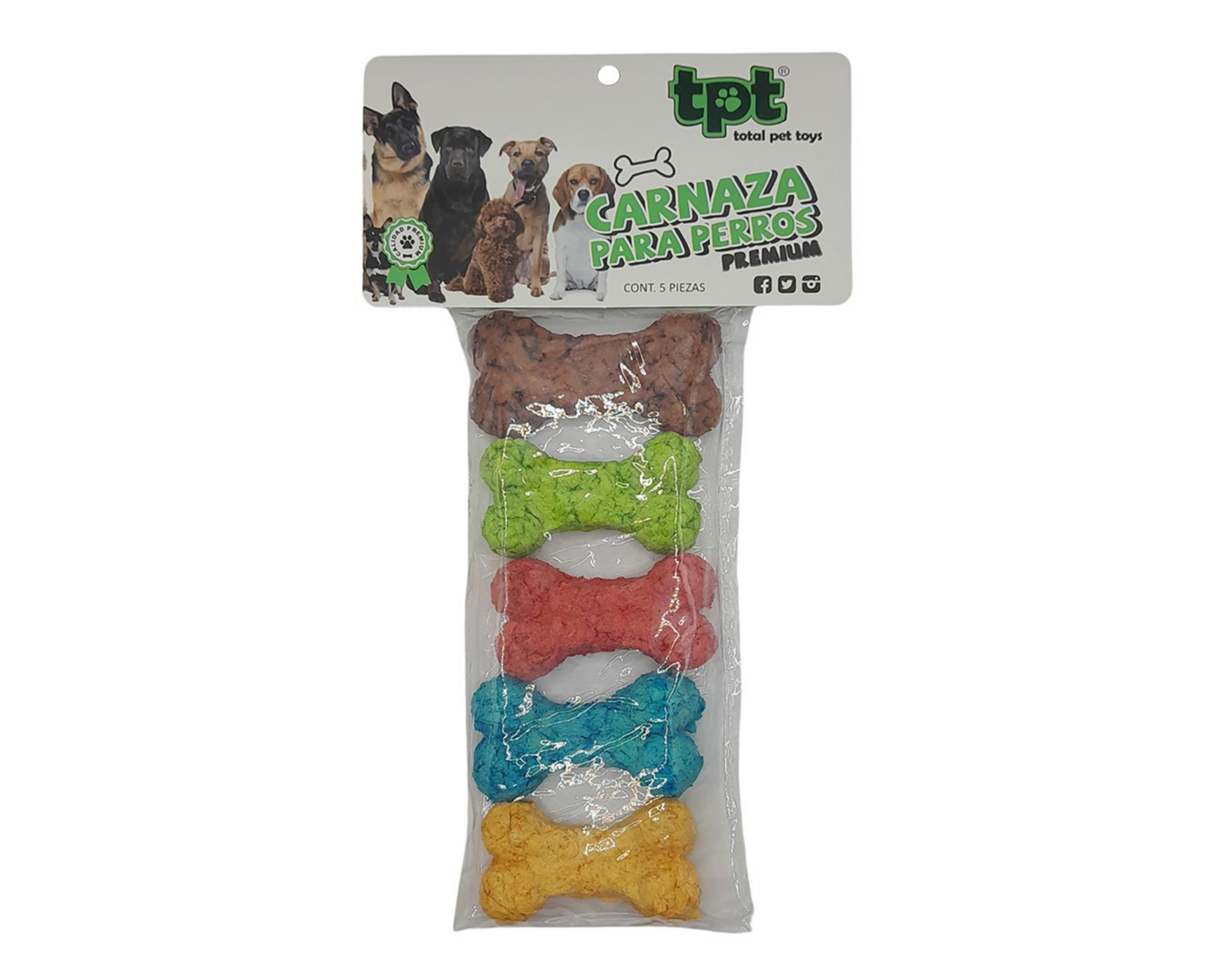 Foto 1 | Carnaza para Perro Total Pet Toys 5 Piezas