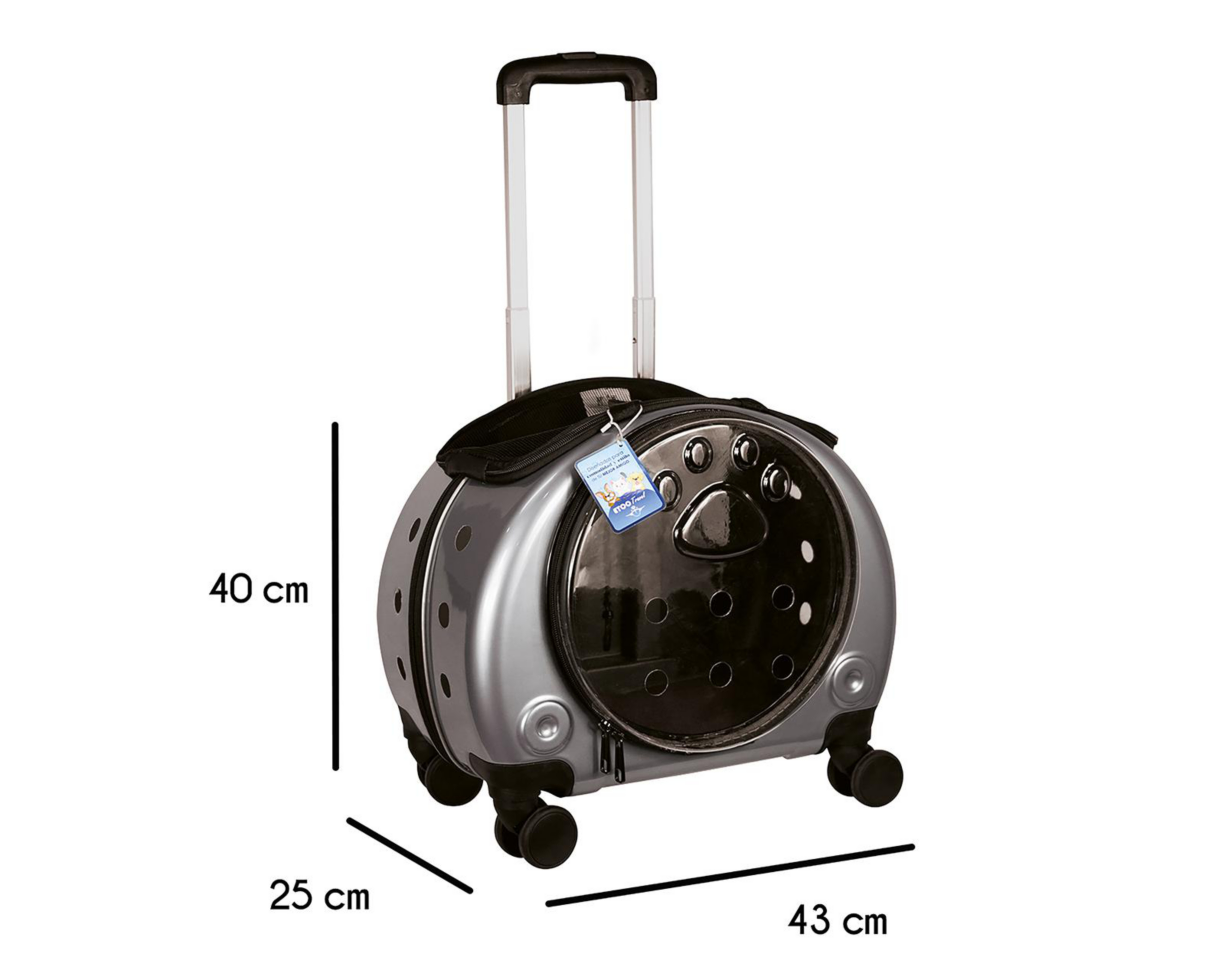 Foto 5 | Transportadora para Mascotas Pequeñas y Medianas Etco Travel