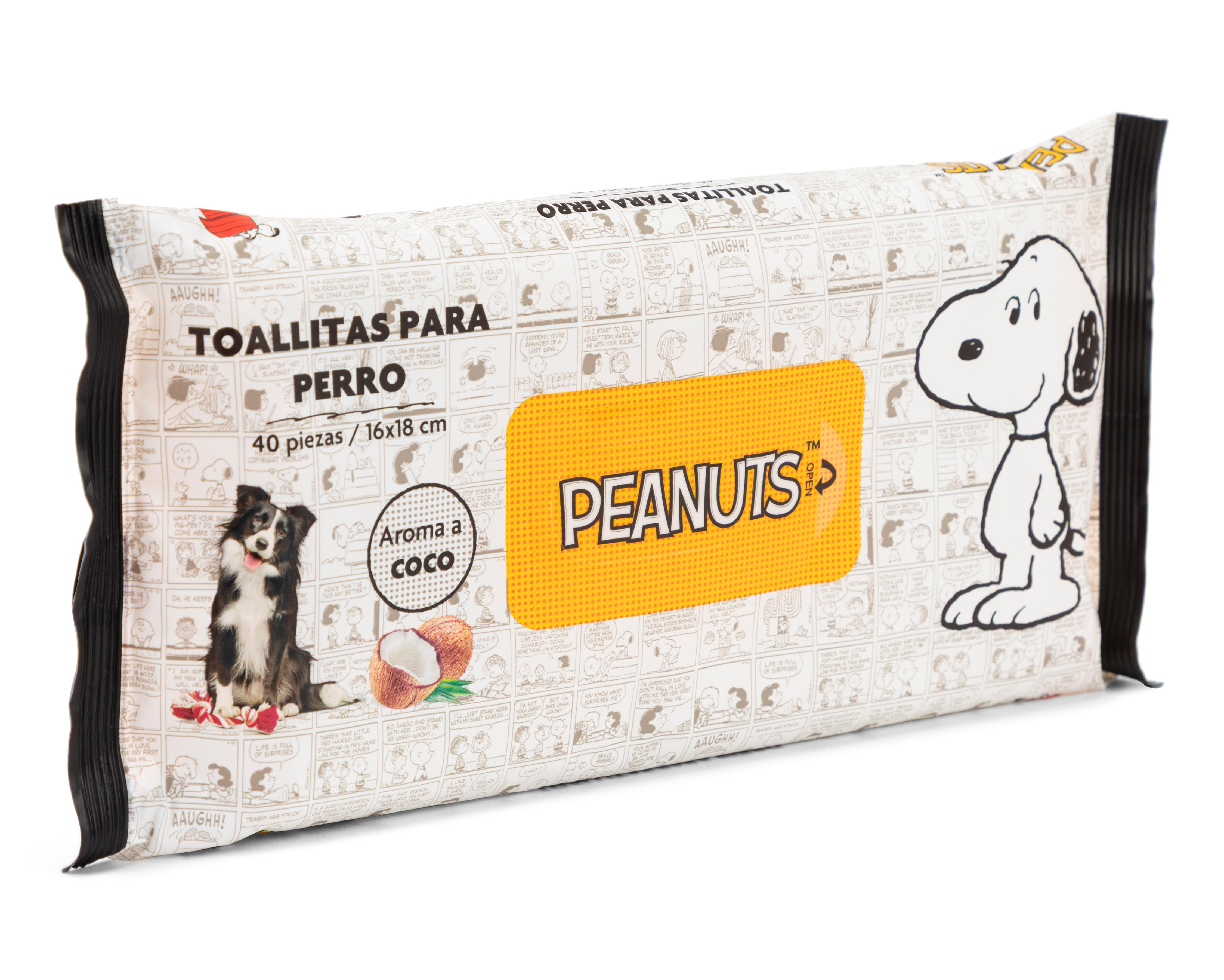Foto 3 | Toallitas Húmedas Peanuts para Perro 40 Piezas