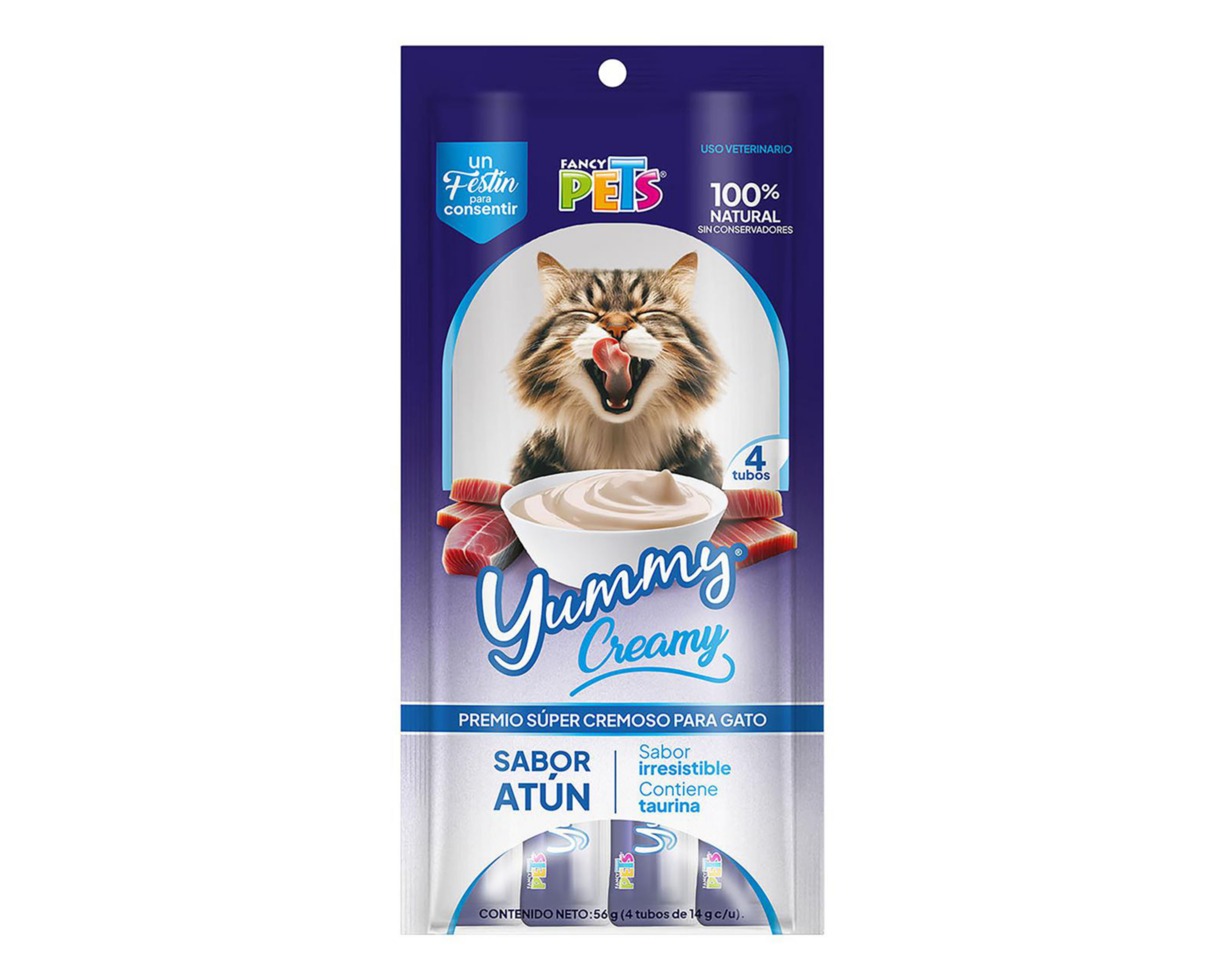 Foto 2 pulgar | Premio para Gato Fancy Pets Adulto 4 Piezas