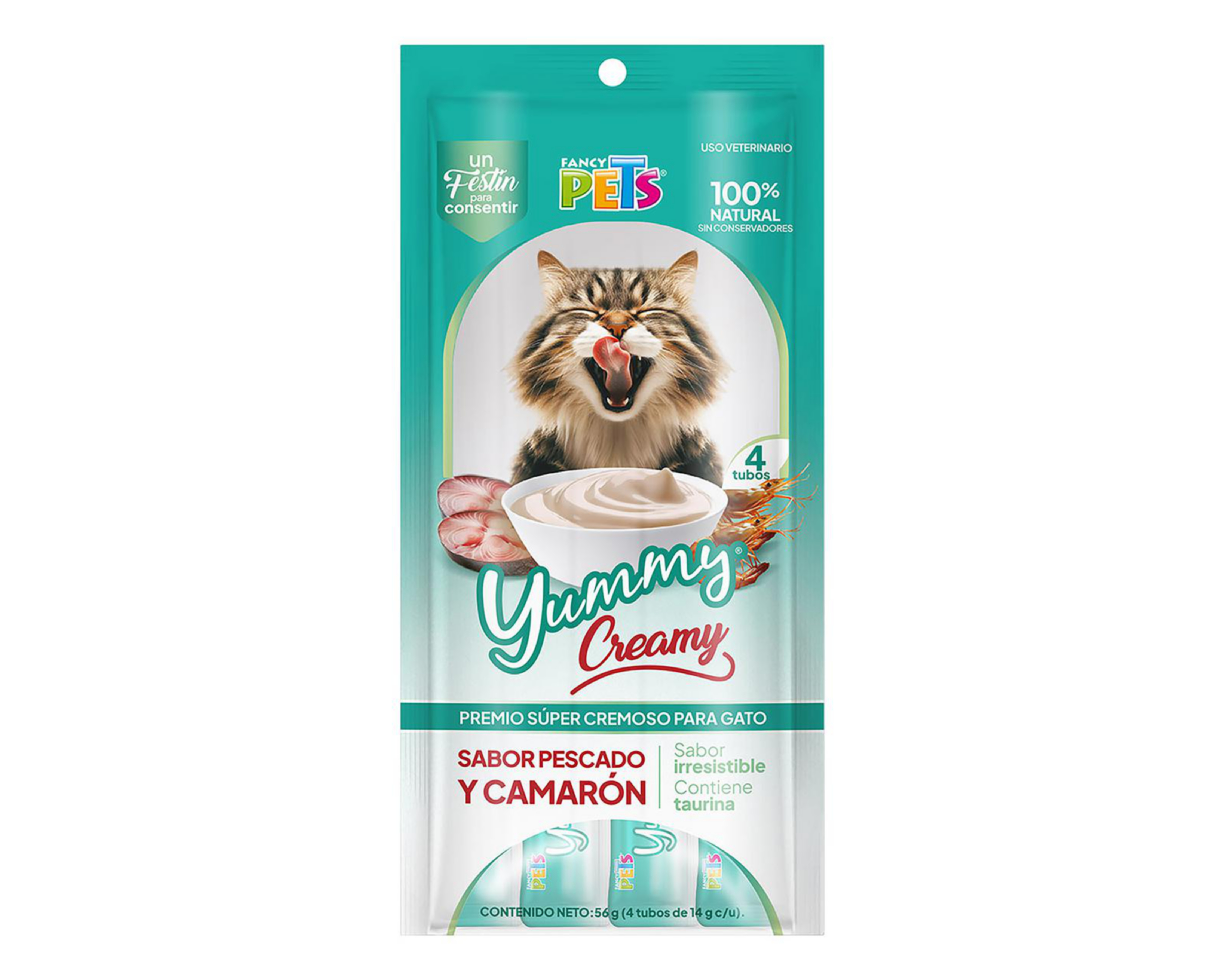 Foto 2 pulgar | Premio para Gato Fancy Pets Adulto 4 Piezas