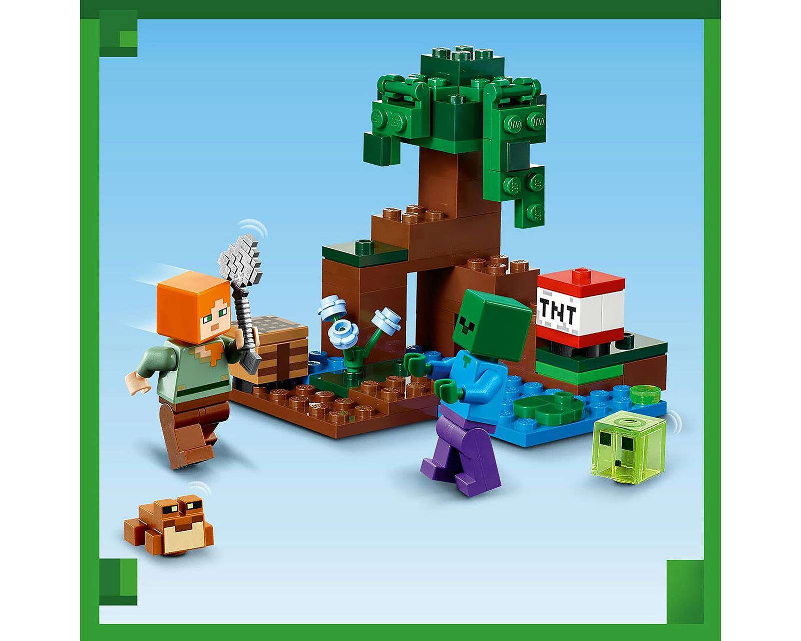 Foto 8 pulgar | LEGO Minecraft: La Aventura en el Pantano