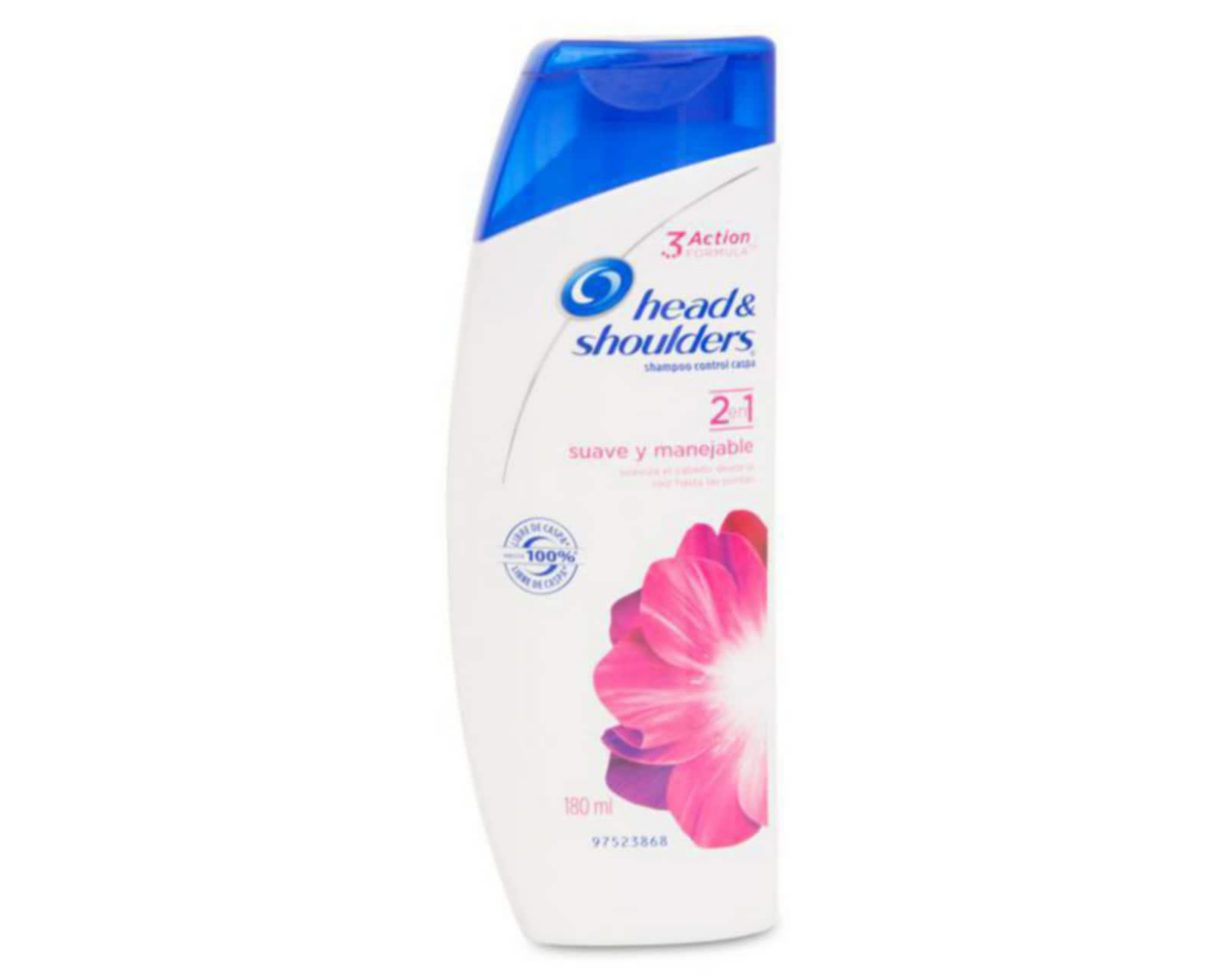 Foto 2 pulgar | Shampoo Head & Shoulders 2 en 1 Suave y Manejable 180 ml