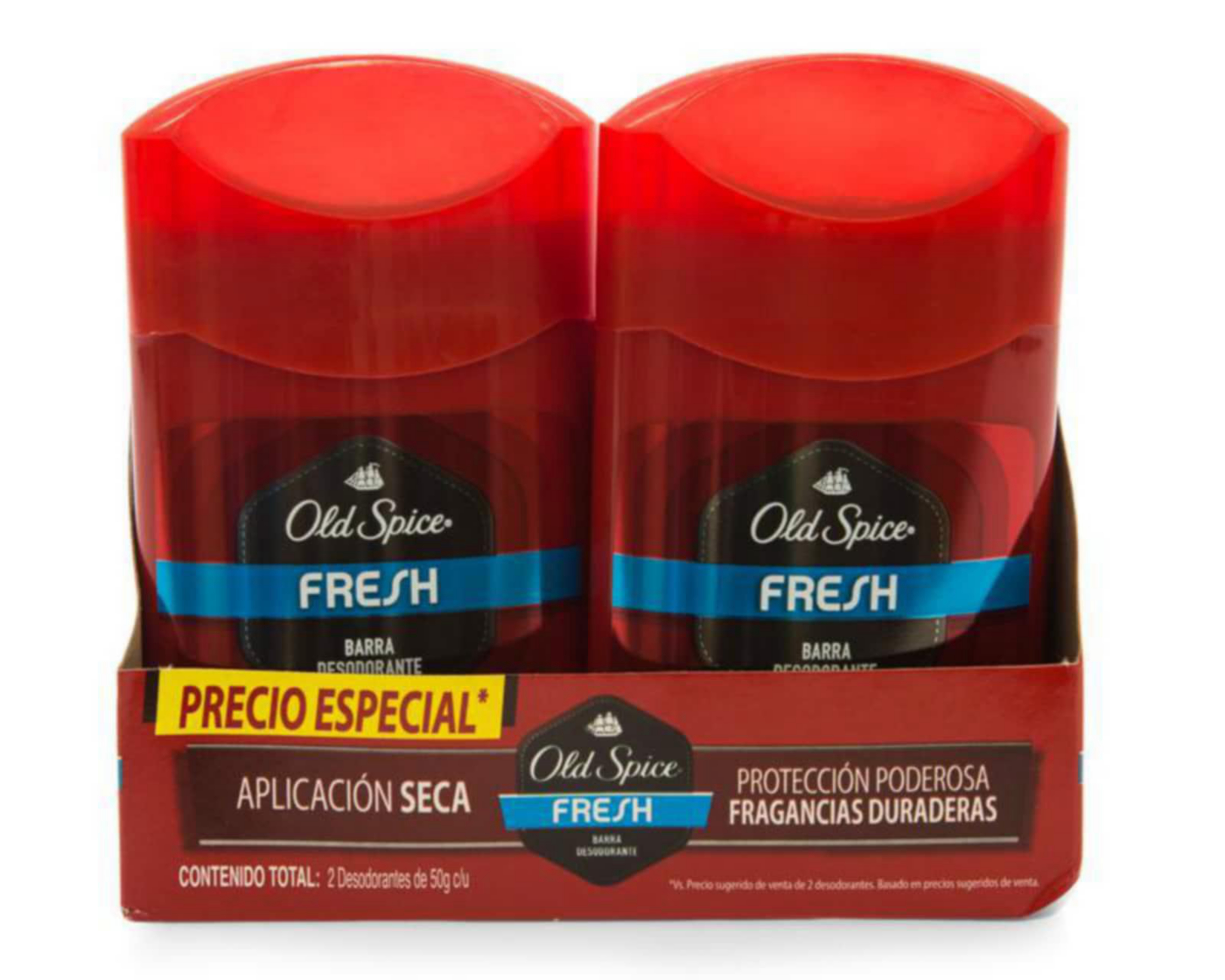 Set de Desodorantes en Barra Old Spice Fresh 53 g c/u $124