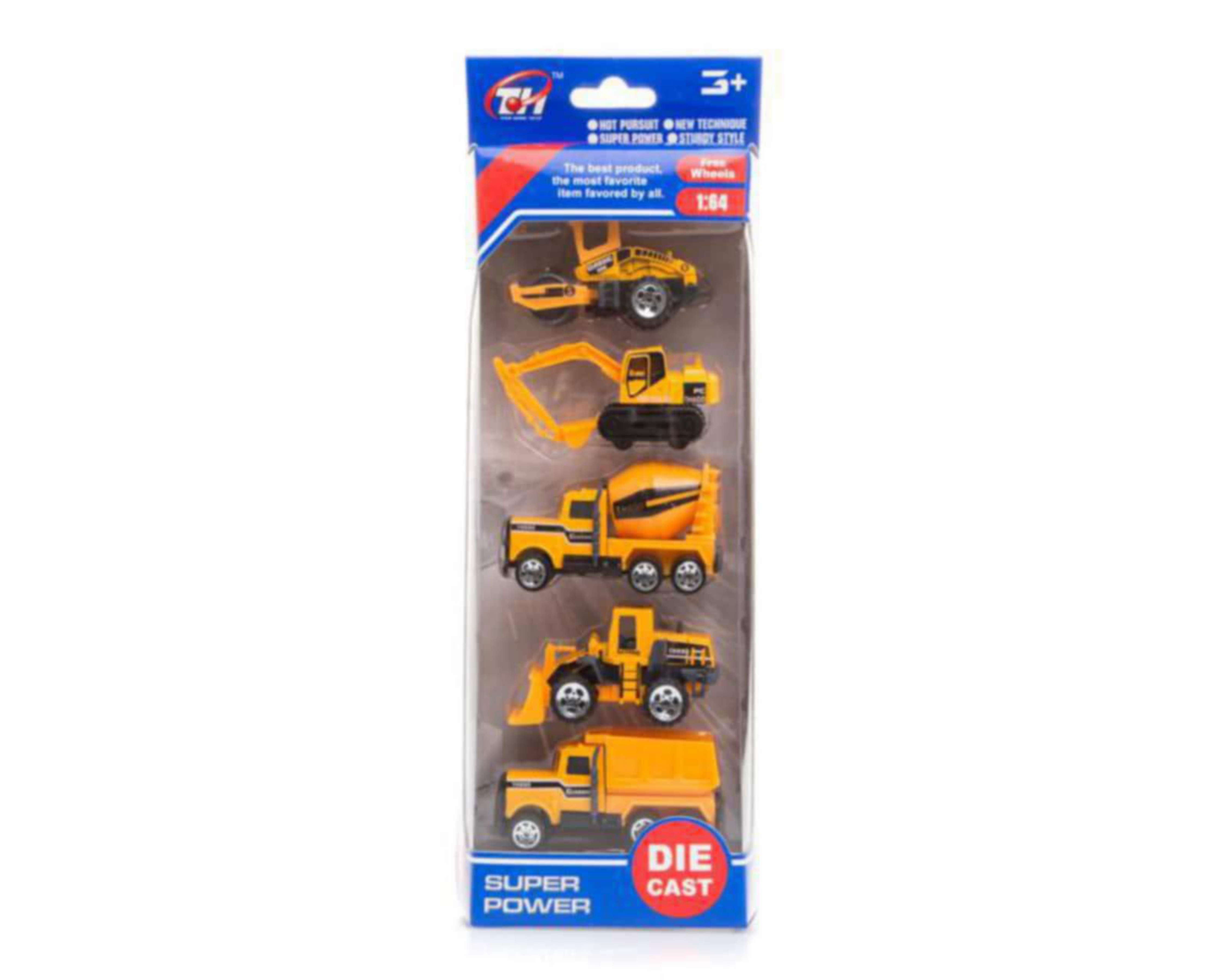 Camiones de Construcción Tian Hong Toys 5 Piezas $60