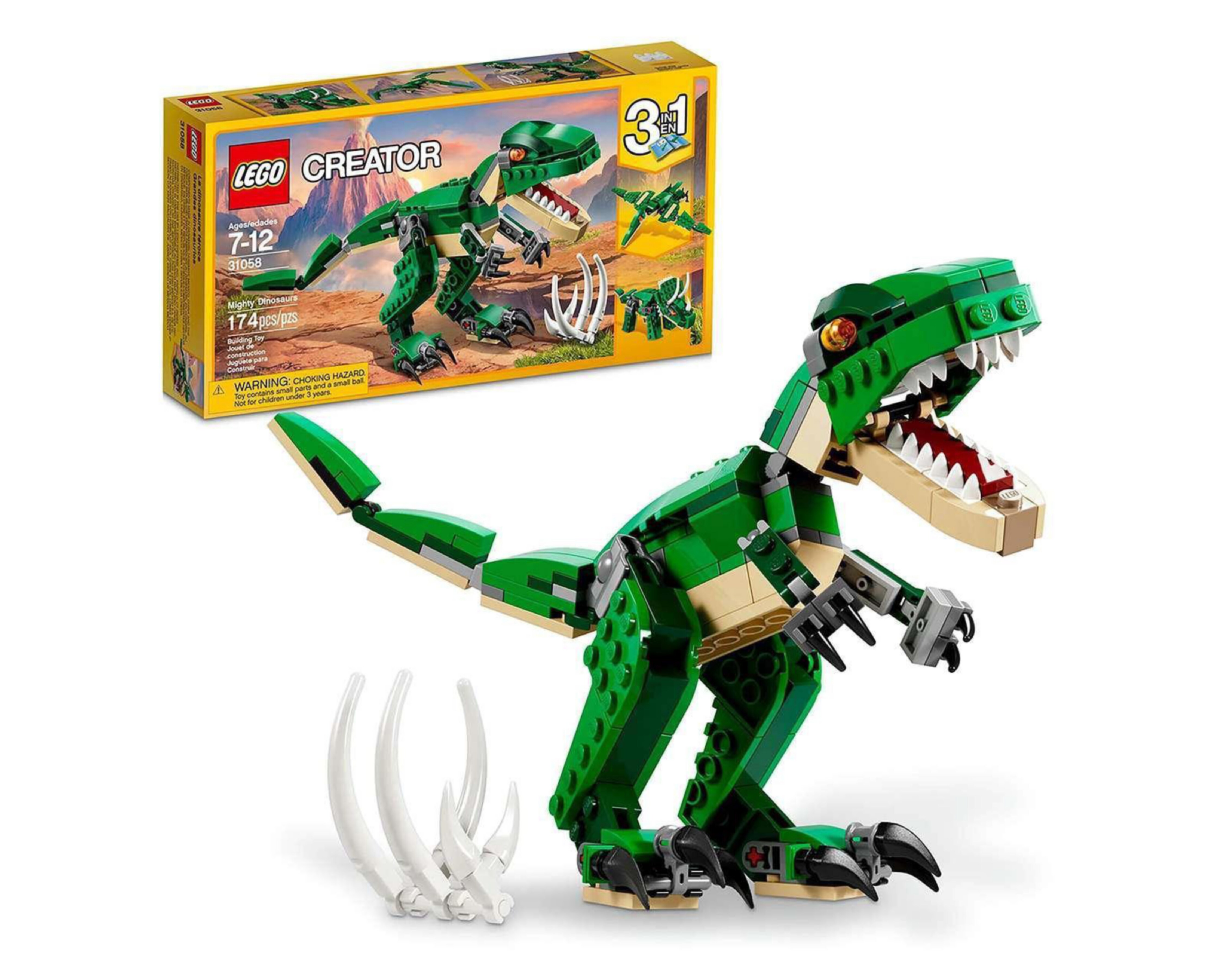 como armar un dinosaurio de lego