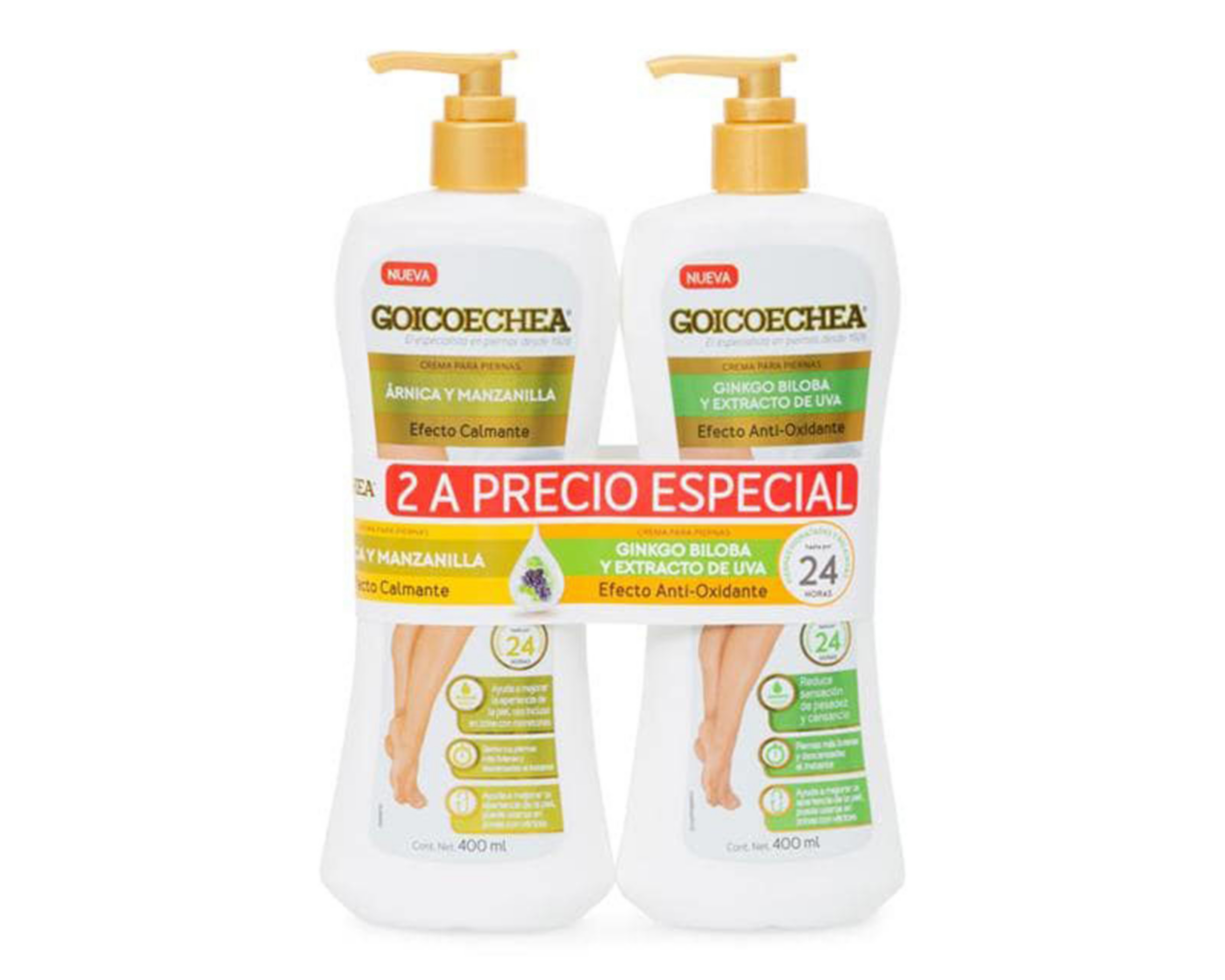 Foto 2 pulgar | Set Goicoechea Efecto Antioxidante 400 ml c/u