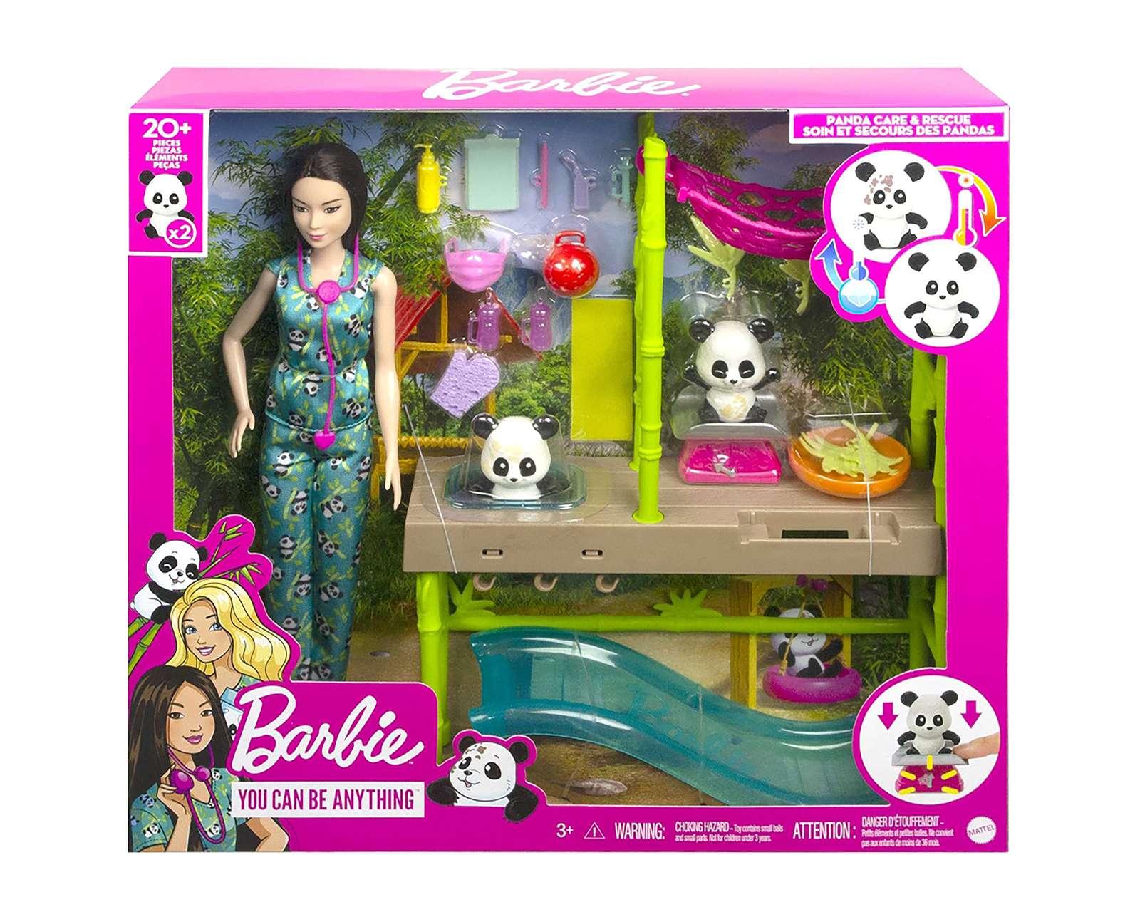 Foto 3 pulgar | Muñeca Barbie Cuidadora de Pandas