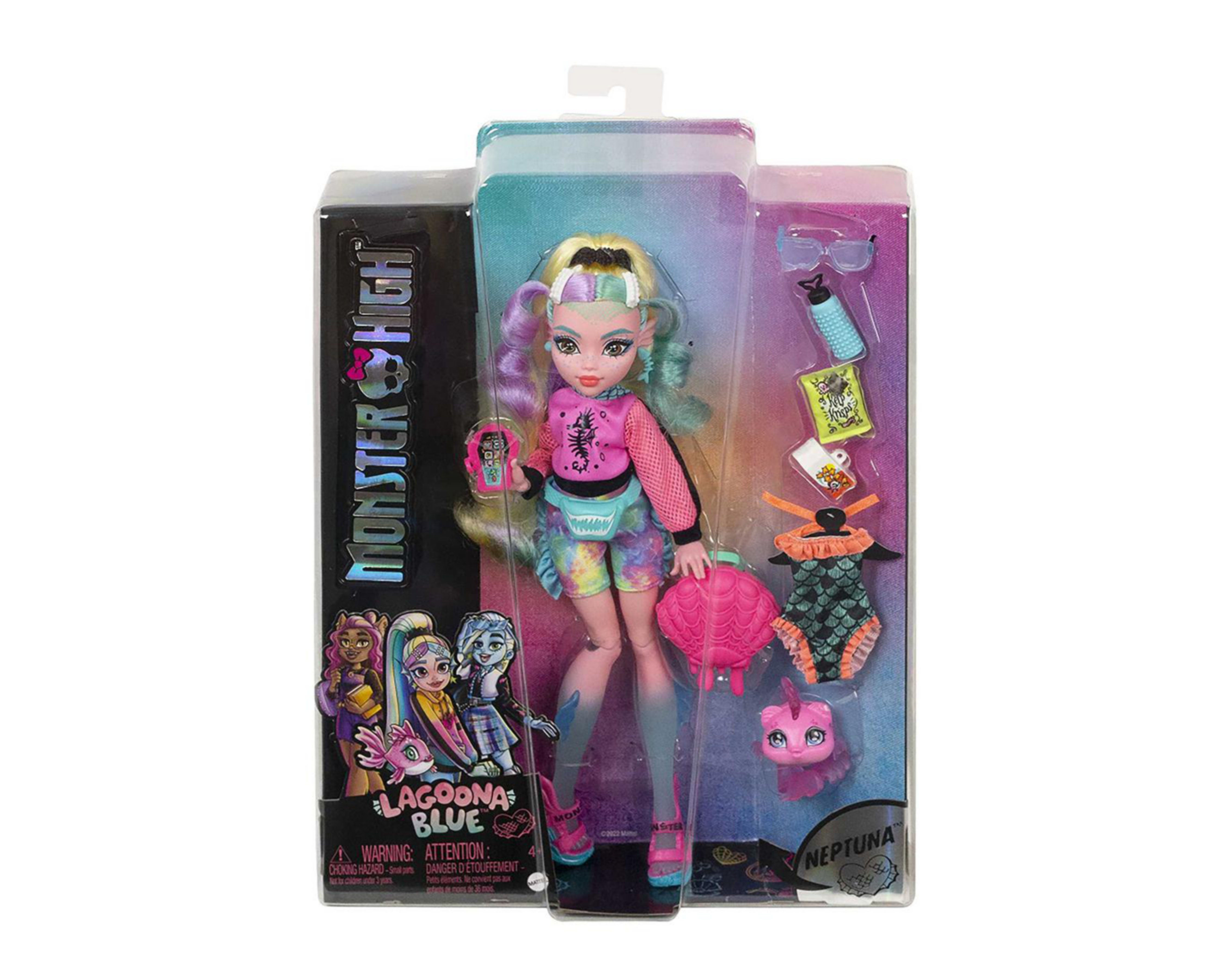 Foto 7 pulgar | Muñeca Lagoona Blue Monster High