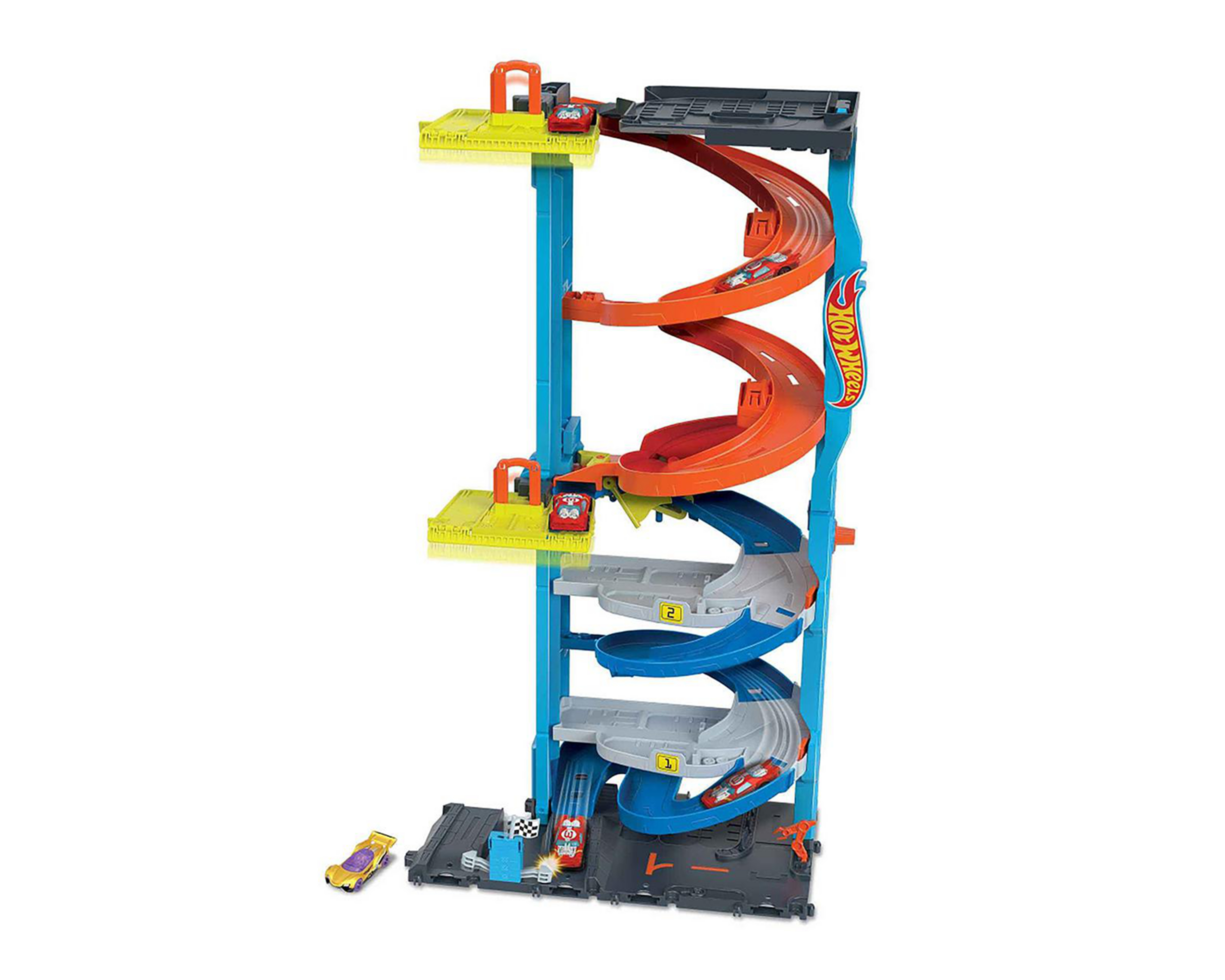 Pista de Carreras Hot Wheels Torre Doble Altura