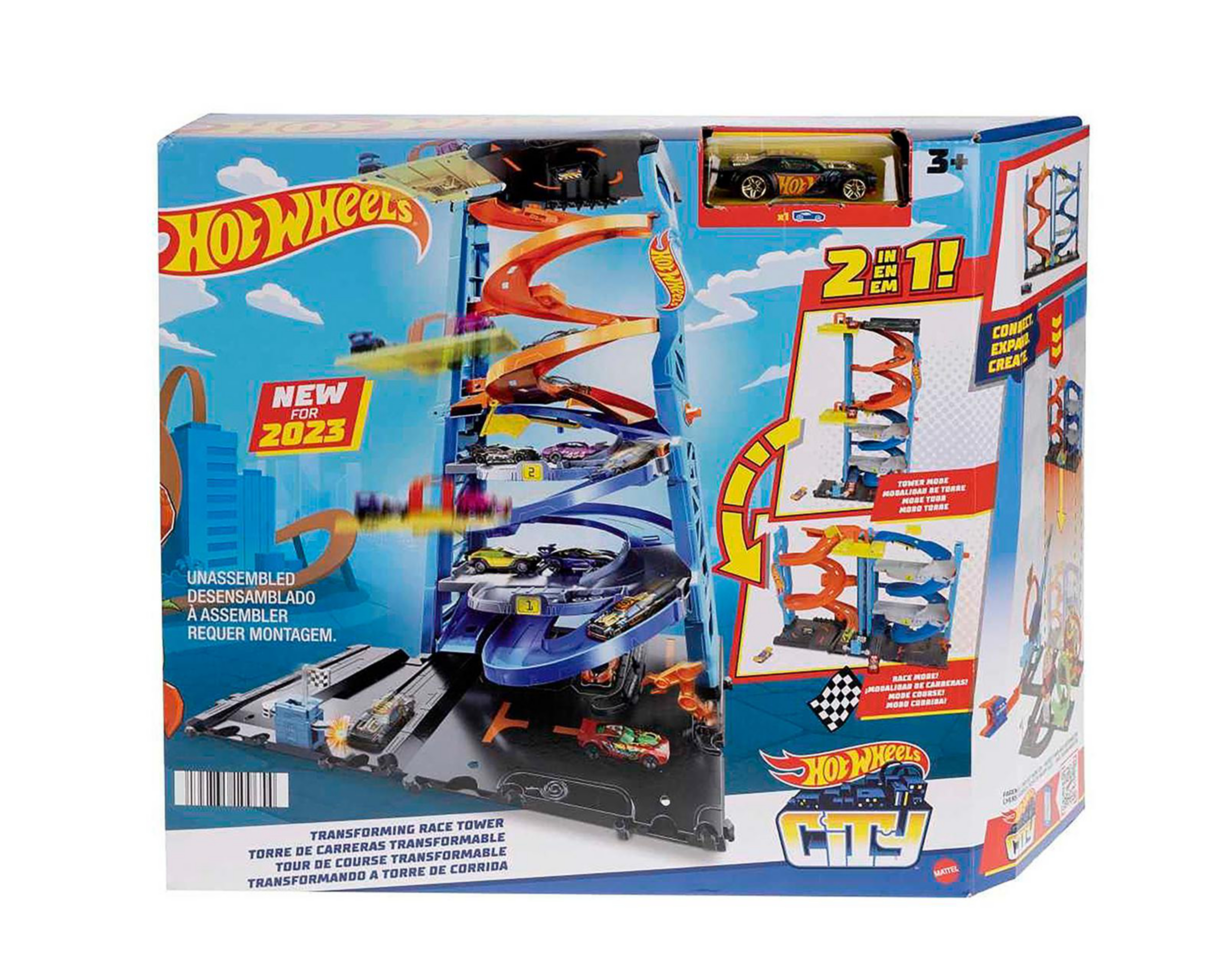 Foto 7 | Pista de Carreras Hot Wheels Torre Doble Altura