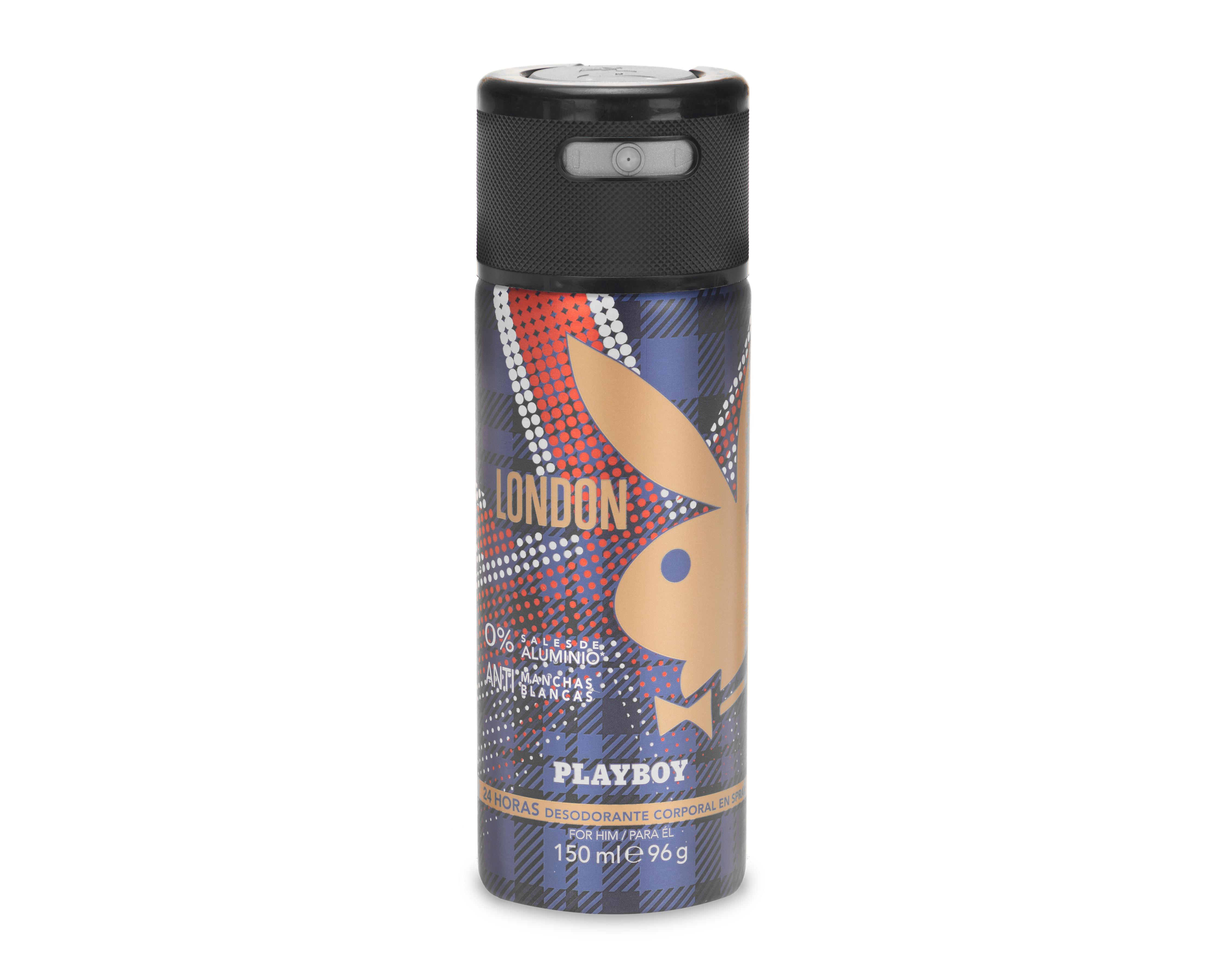 Foto 2 pulgar | Desodorante Playboy en Aerosol London 150 ml