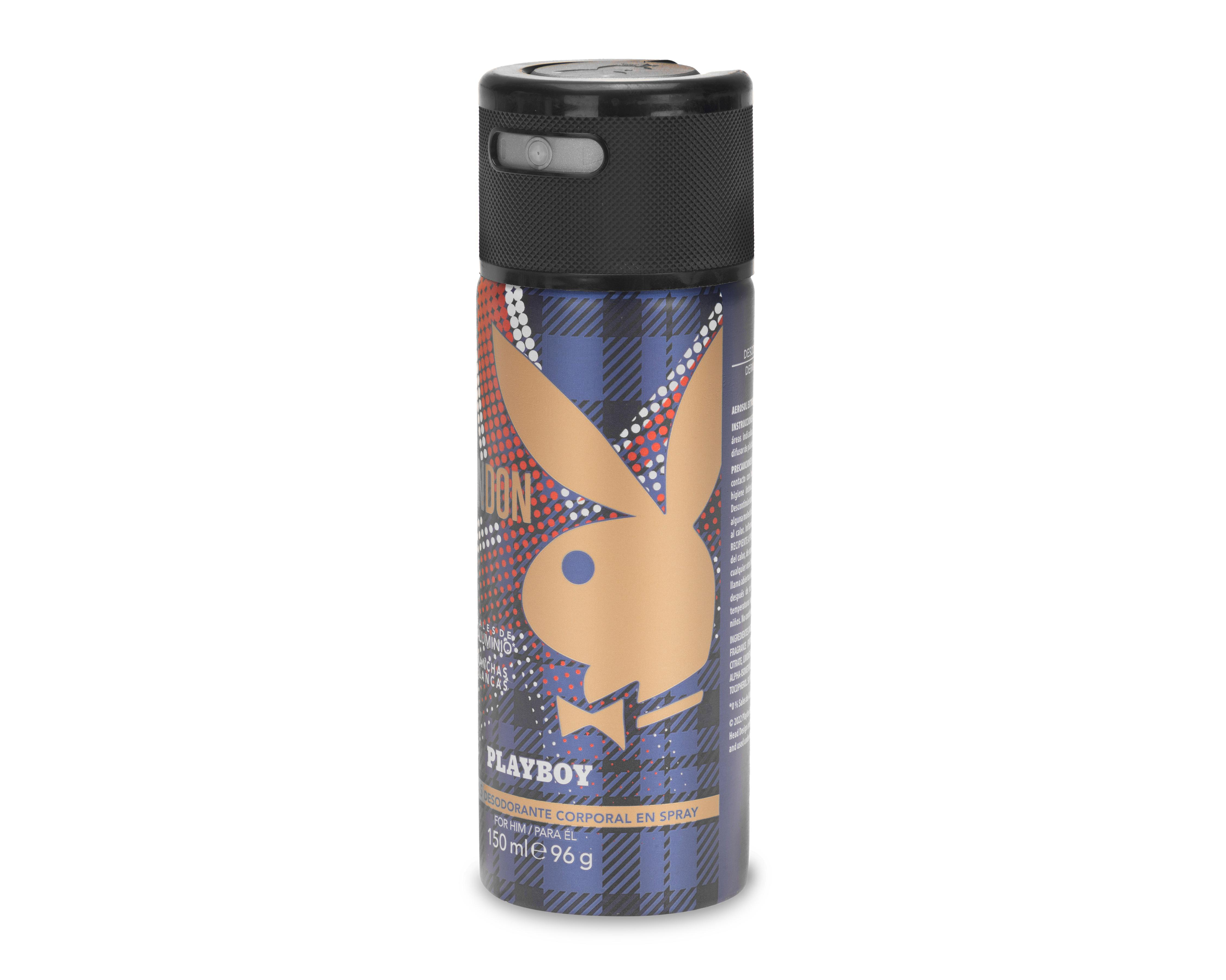 Foto 3 pulgar | Desodorante Playboy en Aerosol London 150 ml